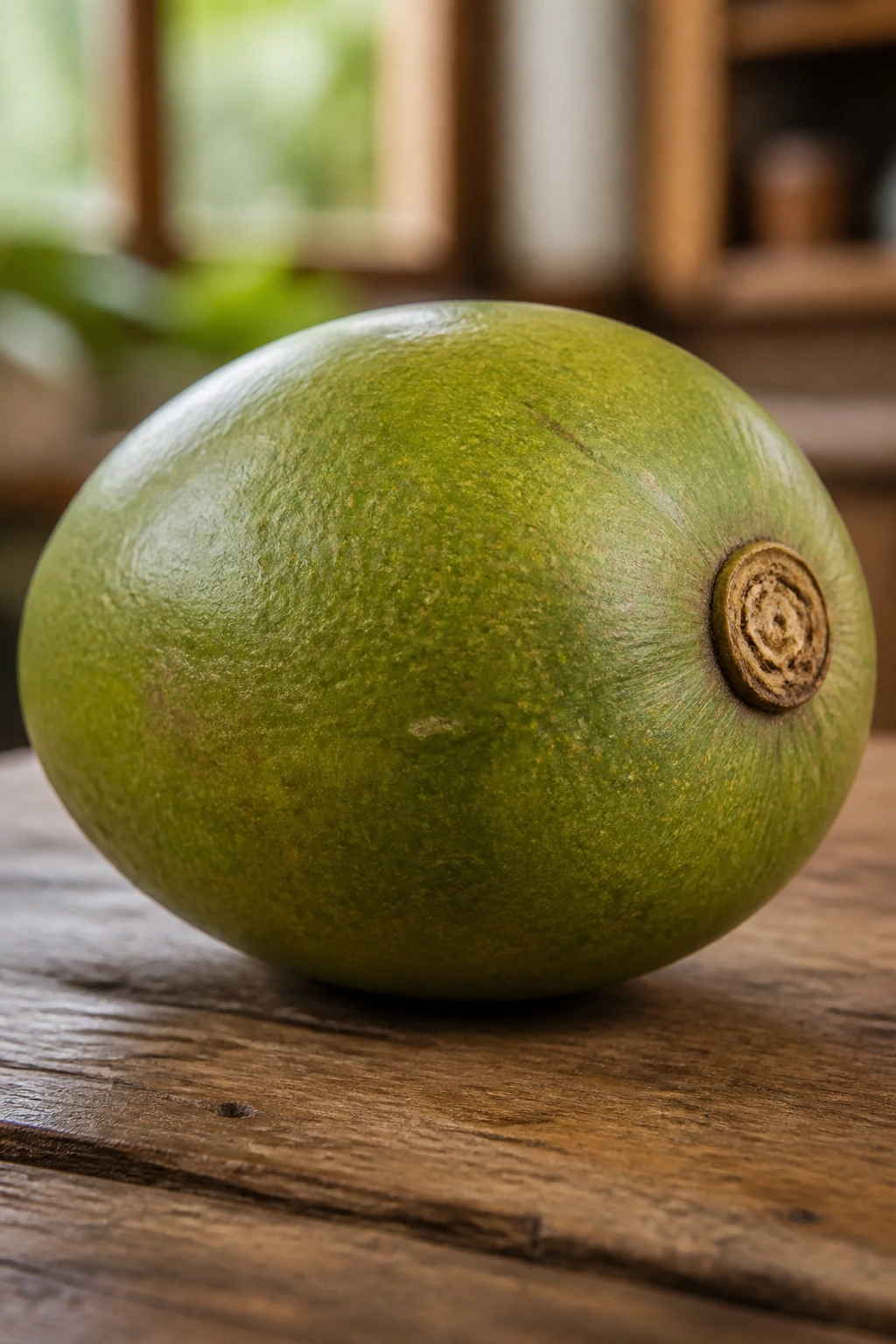 Lucuma Fruit: Nutrition Facts, Health Benefits, And More 5 Whole lucuma fruit on wooden surface ready to be enjoyed.
