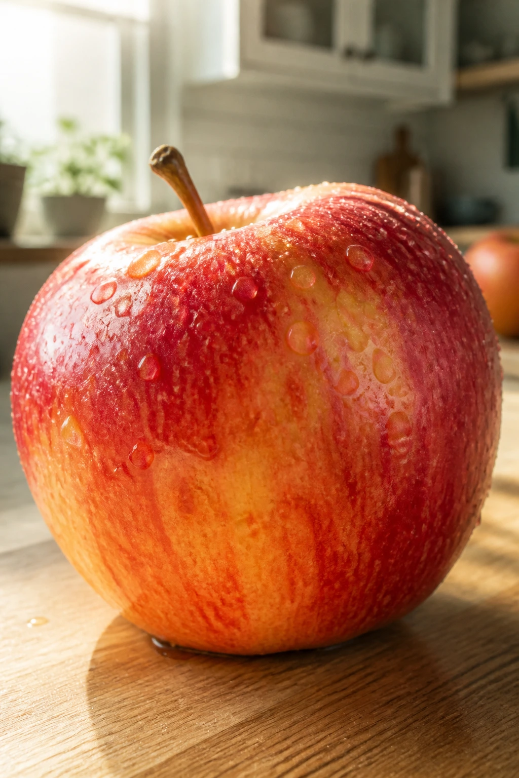 What Are Man-Made Fruits? 30 Fruits That Are Man-Made 3 Close-up of a Honeycrisp apple illustrating taste and freshness benefits of man-made fruits