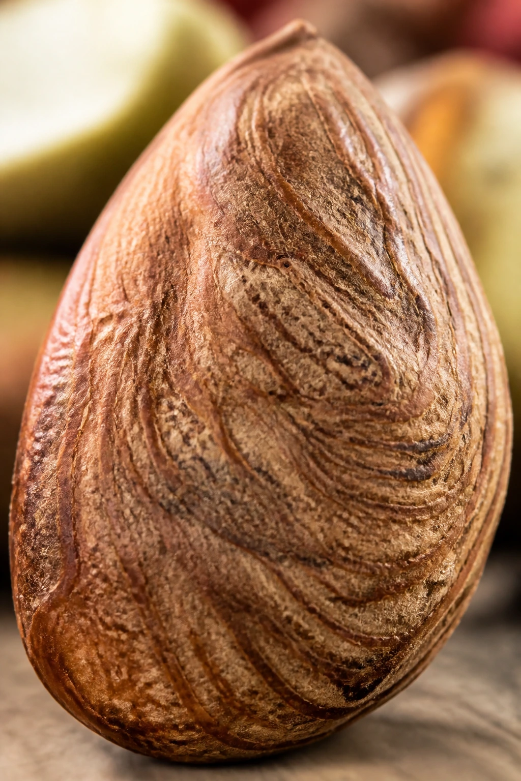 Are Mango Seeds Poisonous To Dogs? All You Need To Know 2 Macro shot of a mango seed highlighting texture