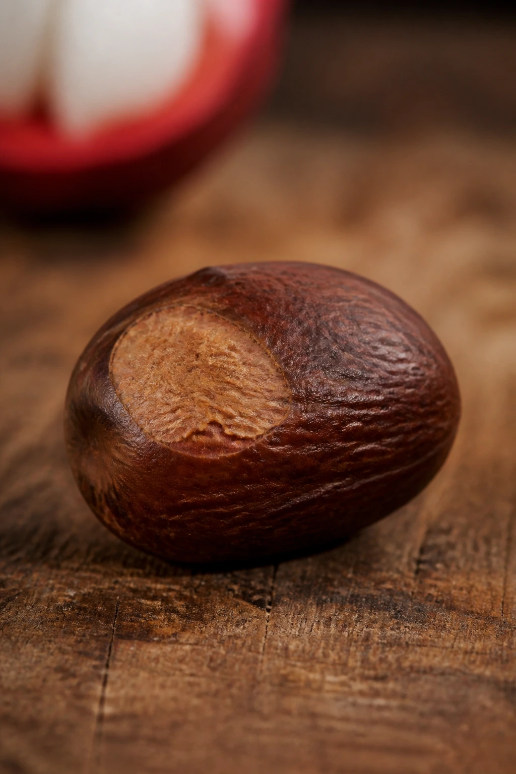 Is Mangosteen Seed Edible? Is It Safe To Eat? 4 Mangosteen seed on wooden kitchen counter, macro