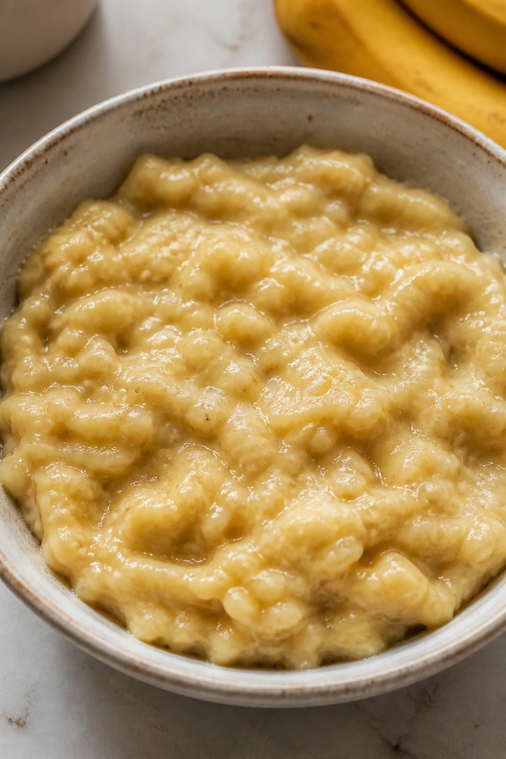 Thawing 101: How To Thaw Frozen Bananas Properly 5 Mashed bananas in a bowl ready for recipes