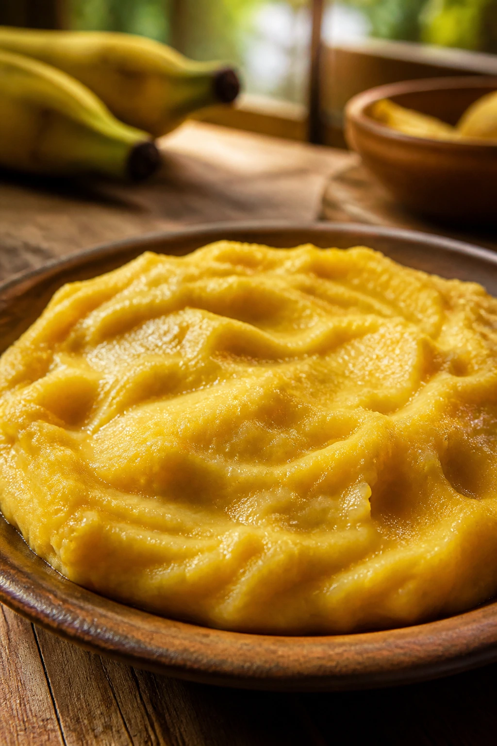 Digestive Aid: Are Plantains Good For Constipation? 9 Close-up of mashed plantains on a rustic plate