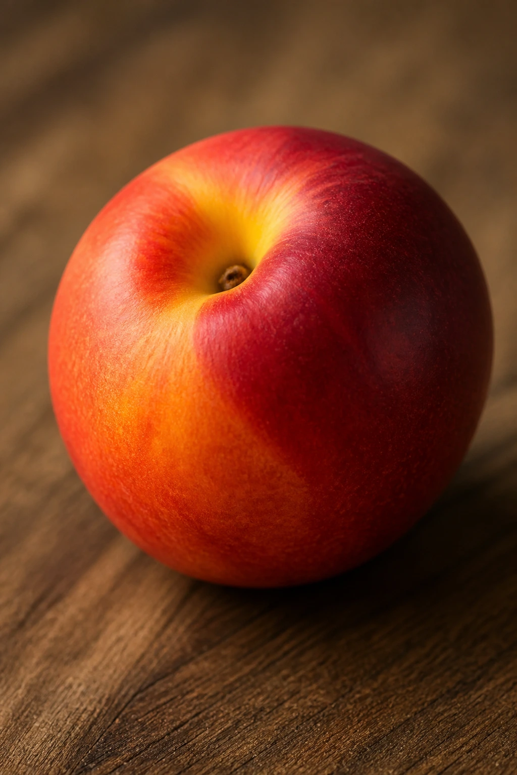 Is Nectarine Acidic Or Alkaline? Is It Good For Acid Reflux? 5 Single ripe nectarine on warm wooden surface with natural light
