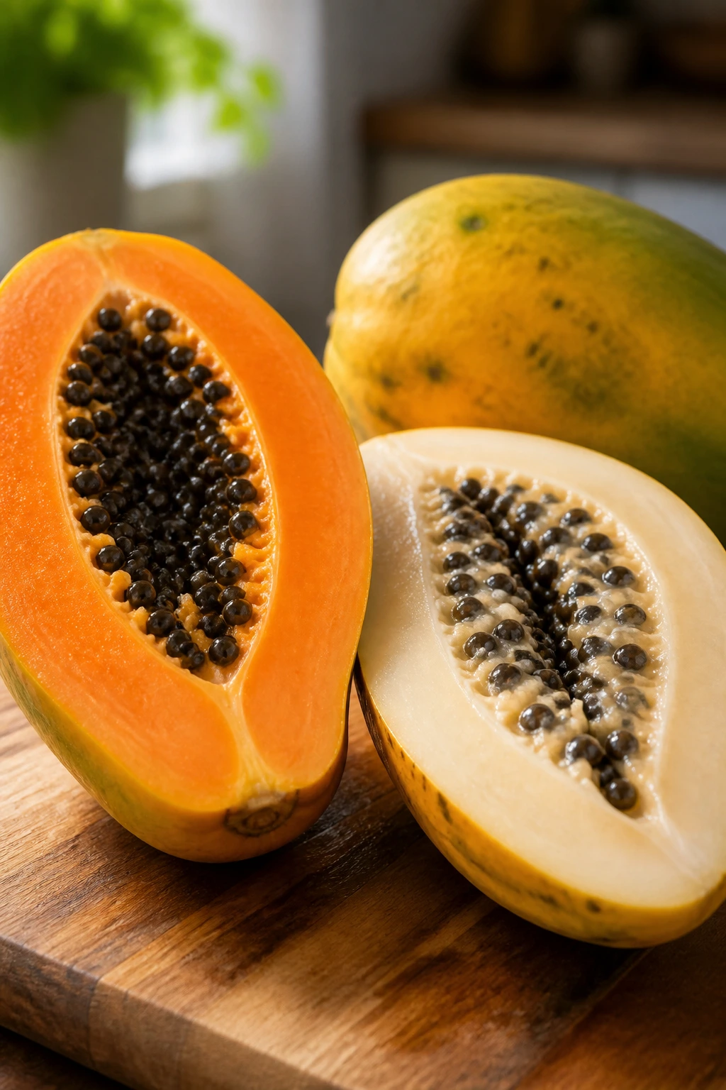 Papaya Vs Pawpaw: A Comprehensive Comparison 6 Papaya and pawpaw portions showing bright flesh textures