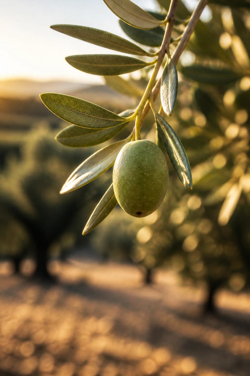 The Definitive Answer: Are Olives Fruits Or Vegetables? 5 Olive on a branch in a sunlit grove.