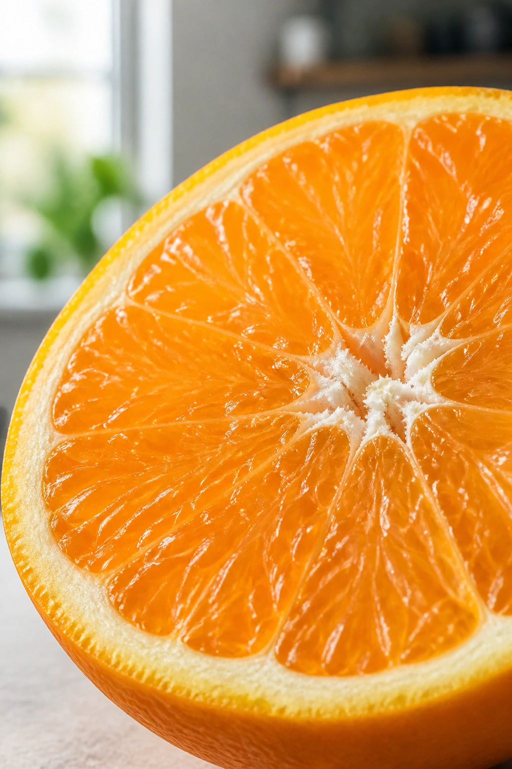 80+ Amazing Quotes About Fruit - For Fruit Lovers 7 Close-up orange half highlighting health benefits
