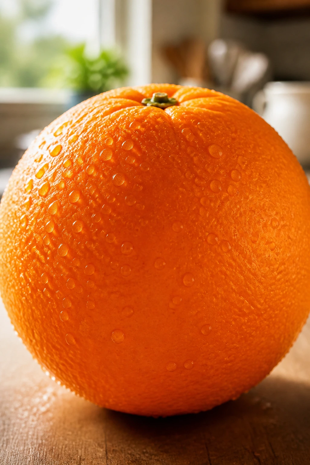 Fruitful Recovery: Is It Good To Eat Fruits When Sick? 1 Close-up of a bright orange filling the frame, illustrating fruit care during illness