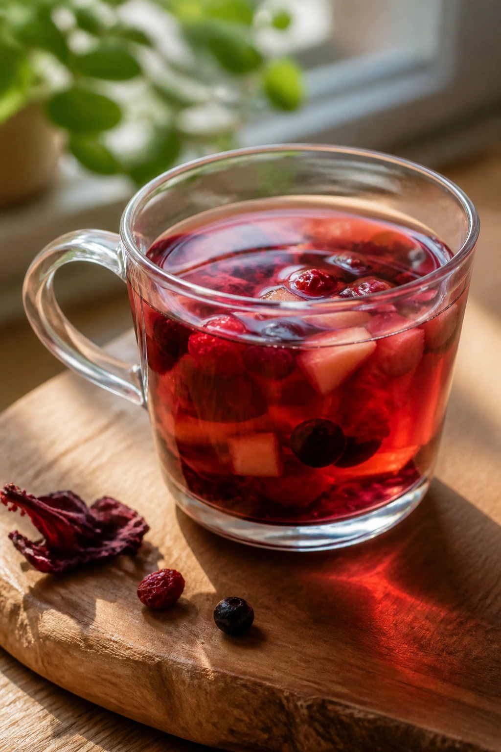 Are Fruit Teas Good For You? Are They Really Healthy? 5 Close-up of clear fruit tea highlighting color and purity