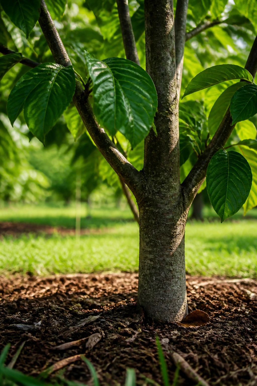 How To Grow Pawpaw From Seed: Step-By-Step Guide 7 Healthy pawpaw tree trunk with leaves in garden setting