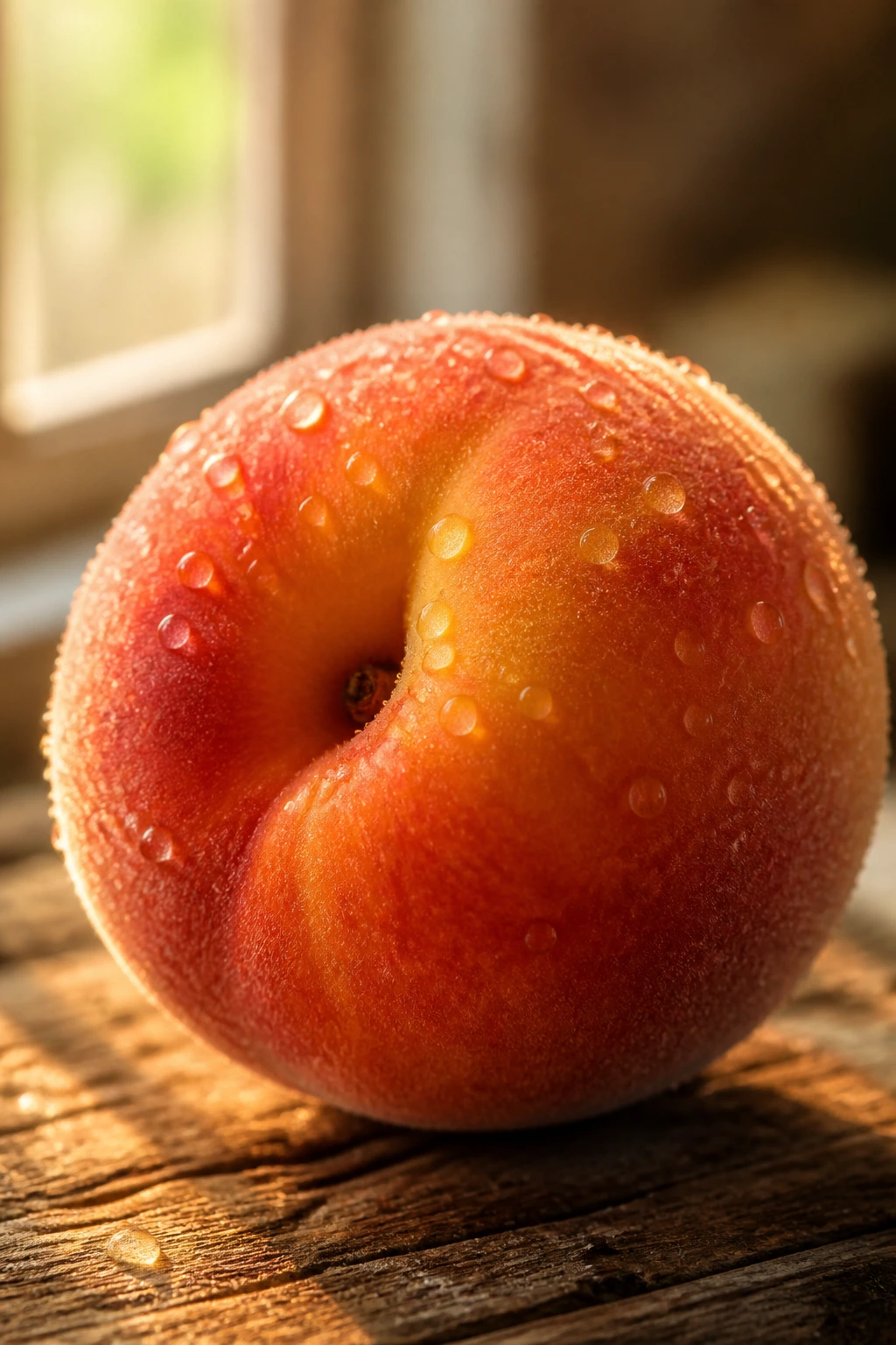 What Is The pH Of Peaches? Are They Acidic Or Alkaline? 4 Ripe peach with dew in natural light.