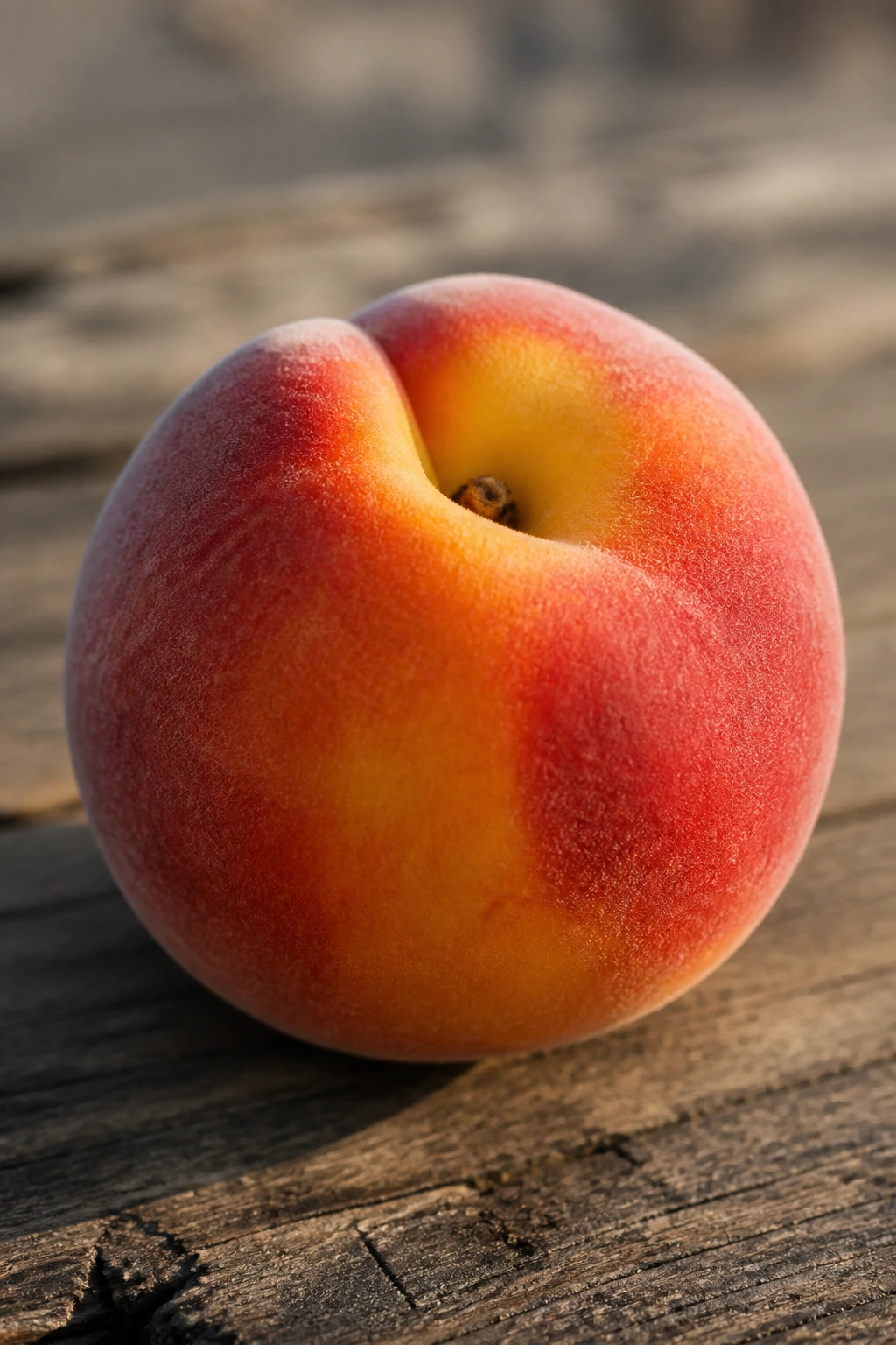 Banishing Breakouts: Are Peaches Good For Acne? 9 Close-up of a ripe peach on a wooden table