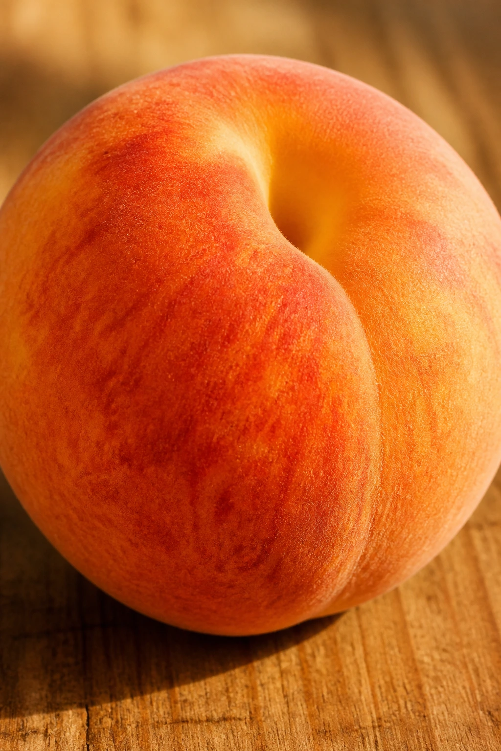 Close-up of peach highlighting fiber content and digestion.