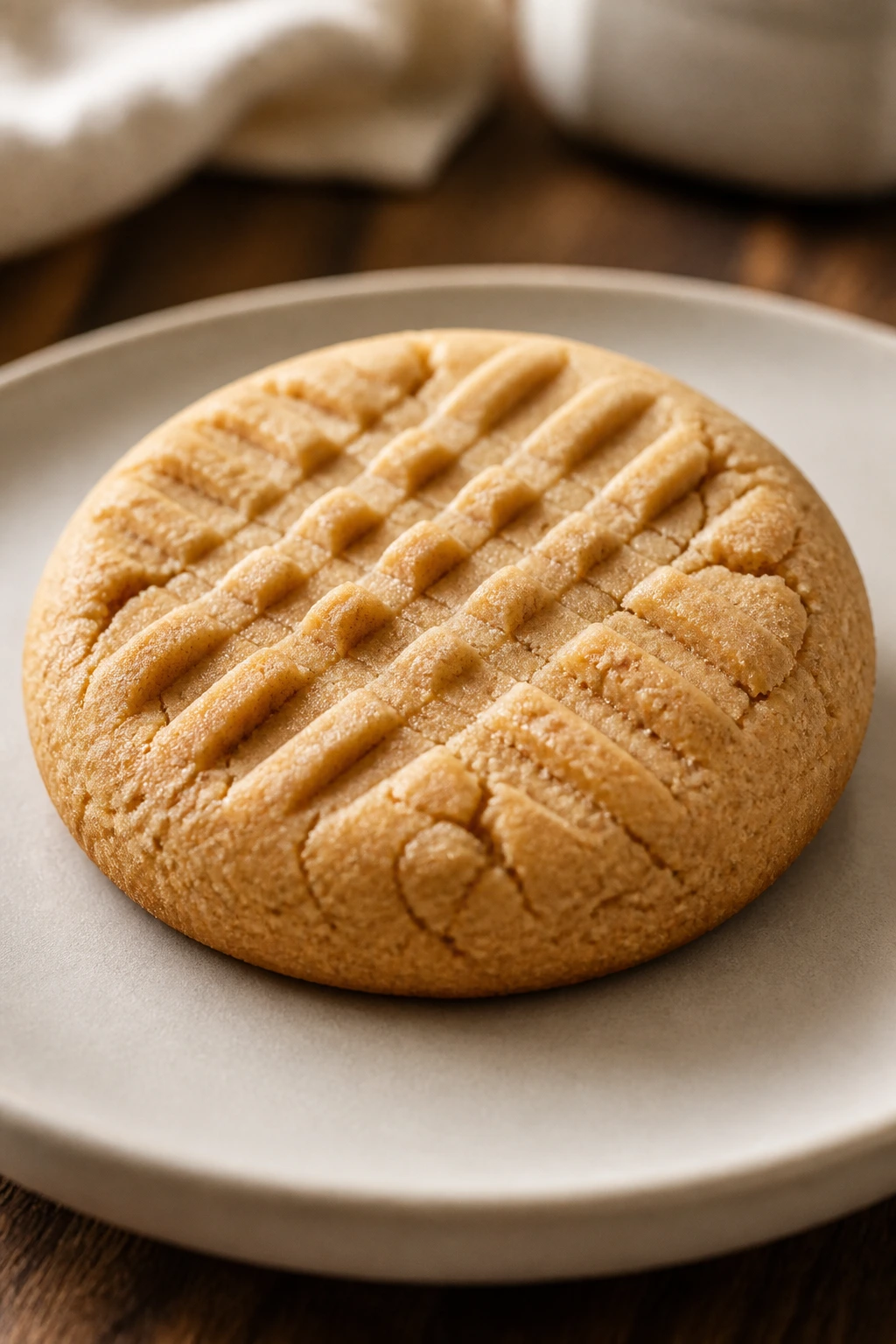 Can Chickens Eat Peanuts Or Any Peanut By-Products? 6 Single peanut butter cookie on a plate in warm light