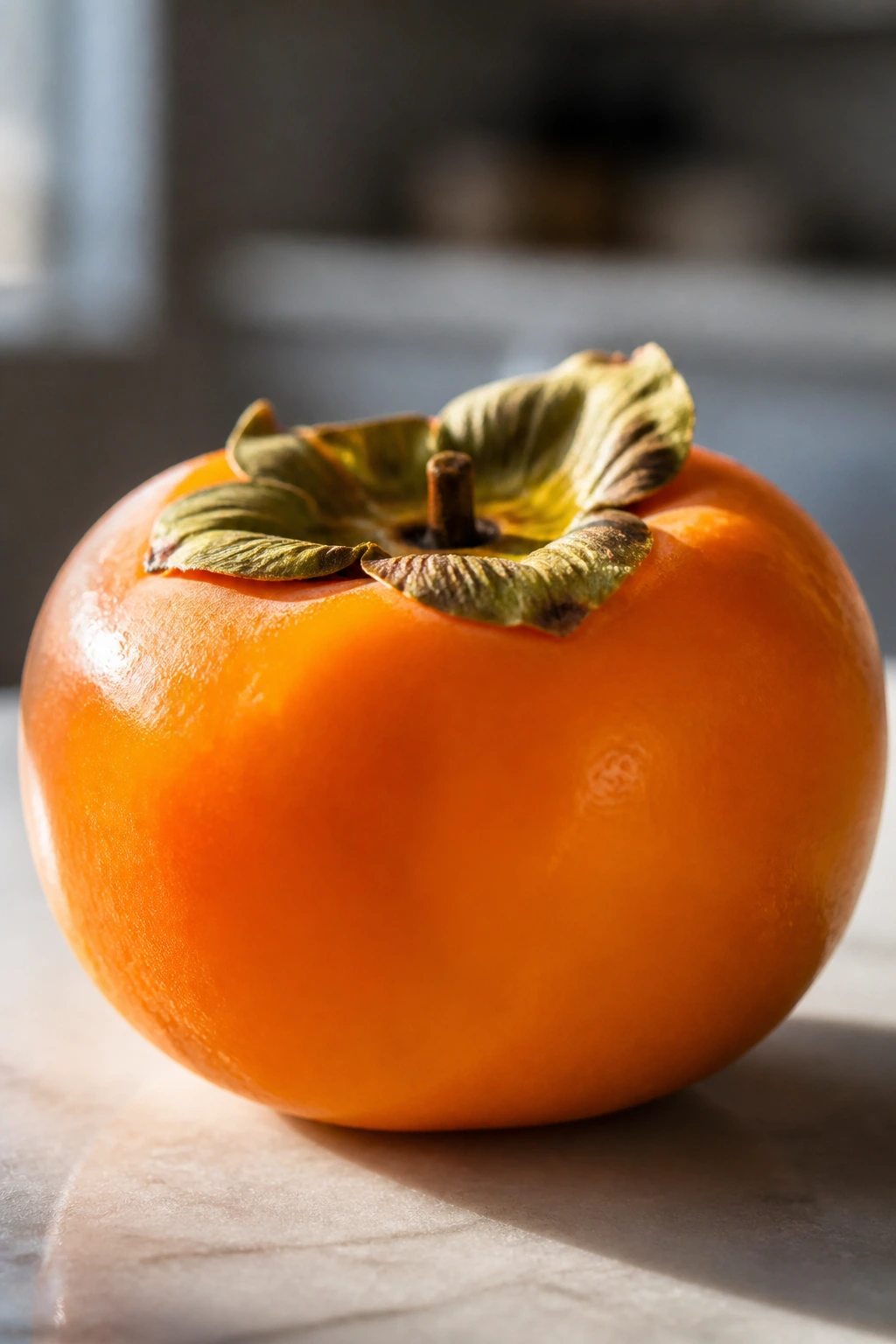 What Is Non Astringent Persimmon? All You Need To Know 4 Persimmon with soft side lighting highlighting color and texture