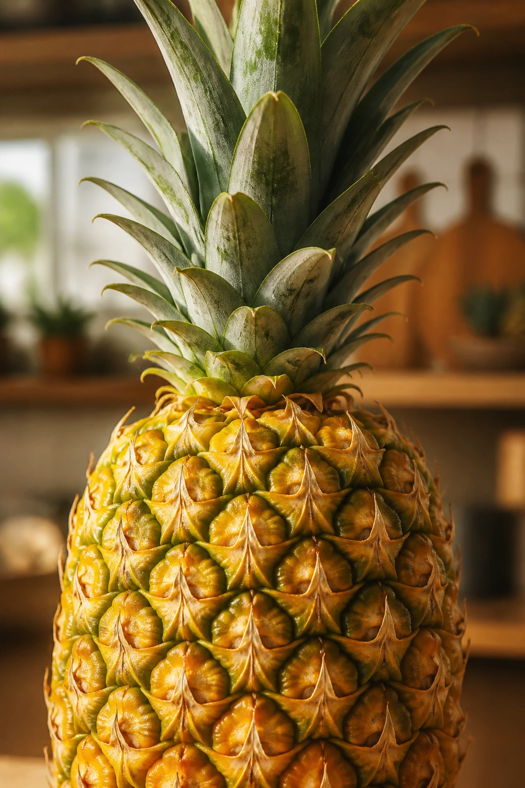 Refreshing Solution: How to Get Rid of Pineapple Aftertaste? 4 Pineapple close-up illustrating common questions about aftertaste
