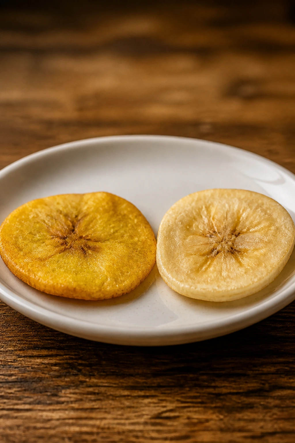 Plantain Chips Vs Banana Chips: Which Is Better For You? 7 Plantain and banana chips on a plate