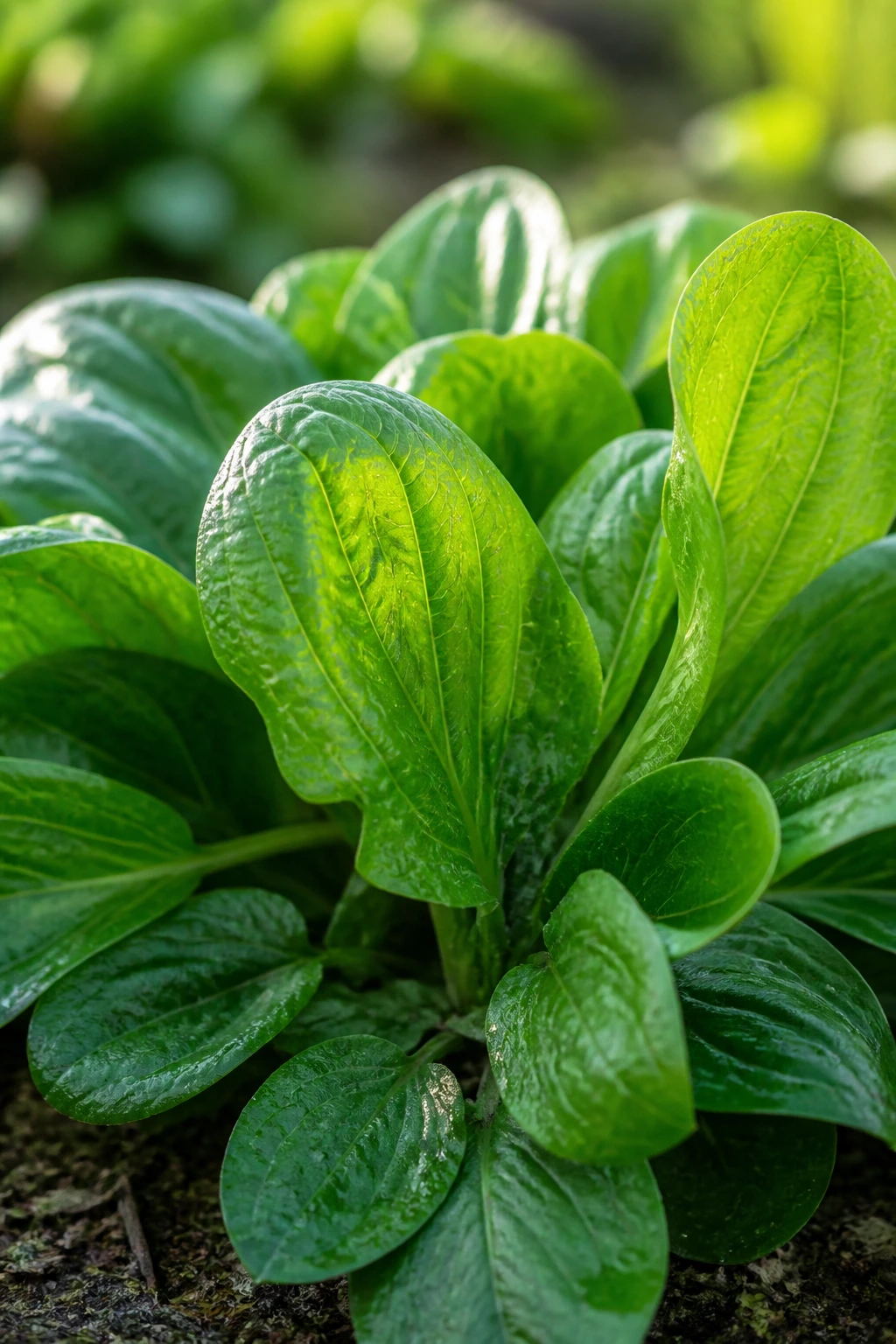 Plantain Leaves: Benefits, Side Effects, Uses and Many More 5 Close-up of healthy plantain leaves in natural light