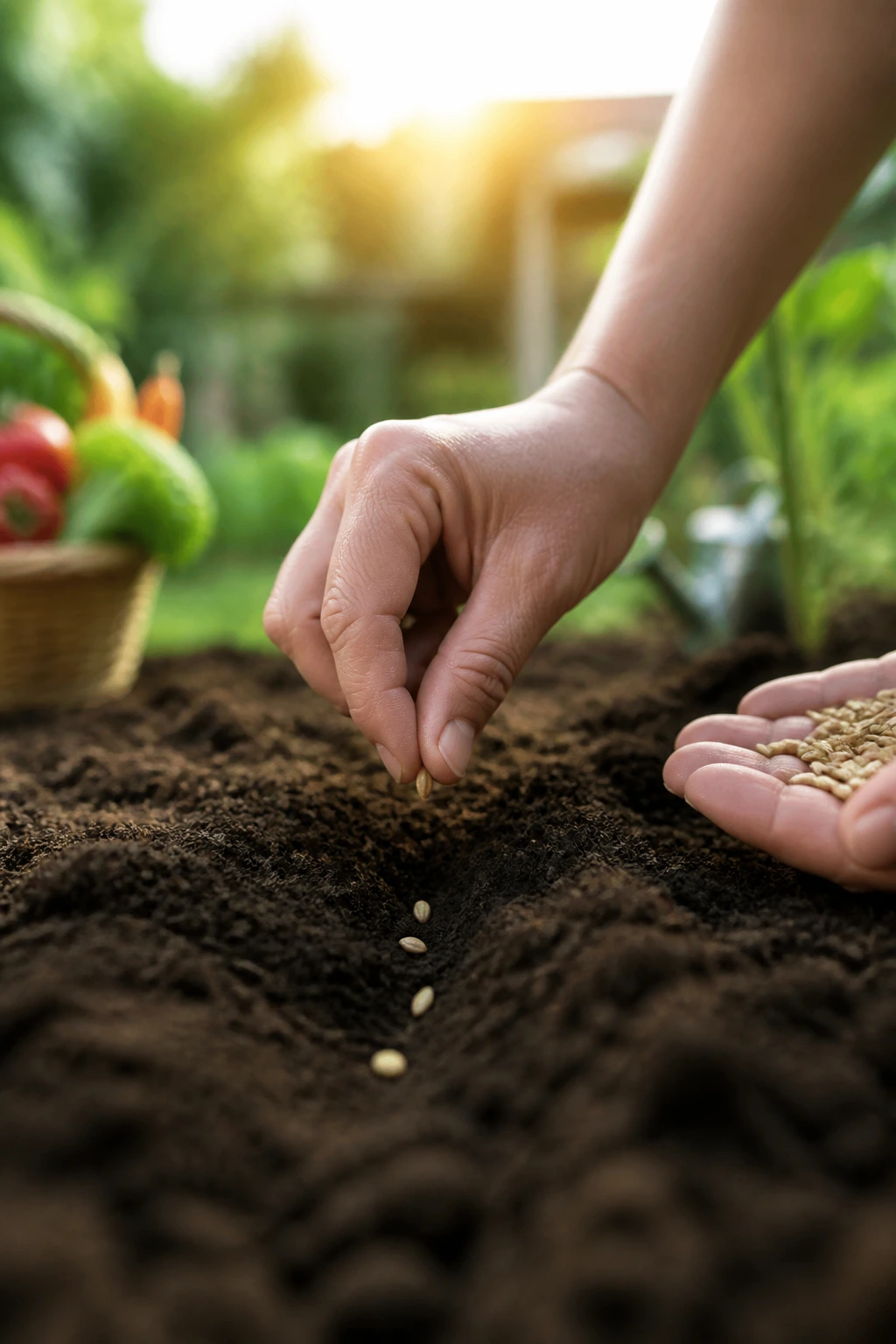 Harvesting the Fruits of Your Labor: Meaning of This Idiom 7 Hands sowing seeds into soil in a sunlit garden