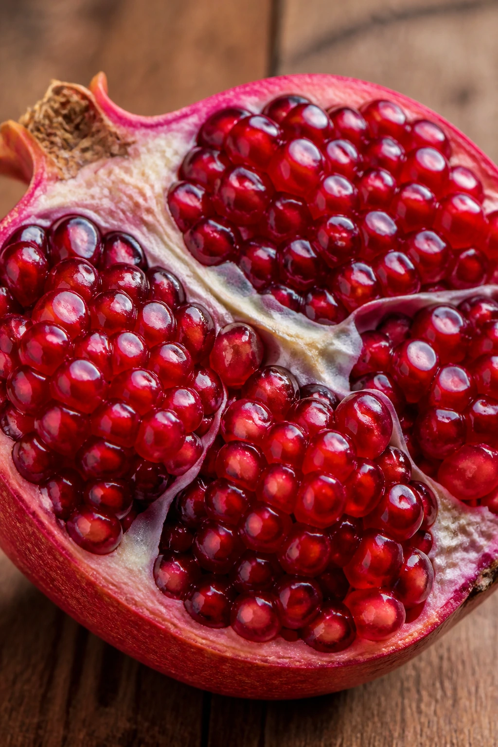 10 Special Fruits That Are Superfoods (For A Healthy Diet) 5 Macro close-up of halved pomegranate with ruby arils