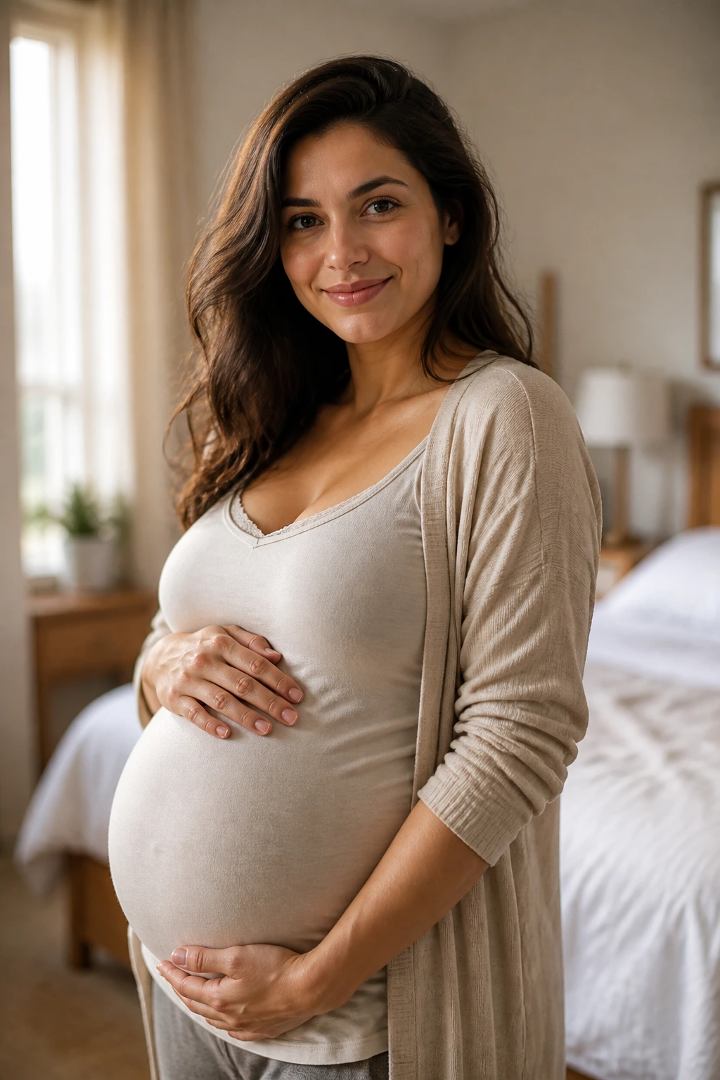Why Am I Craving Fruit All Of A Sudden? Here Are 7 Reasons 6 Pregnant woman portrait in a softly lit bedroom