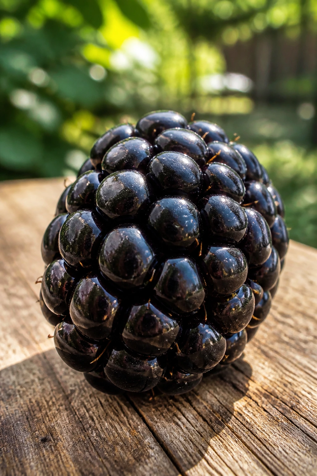Close-up Prime Ark Freedom blackberry filling the frame outdoors