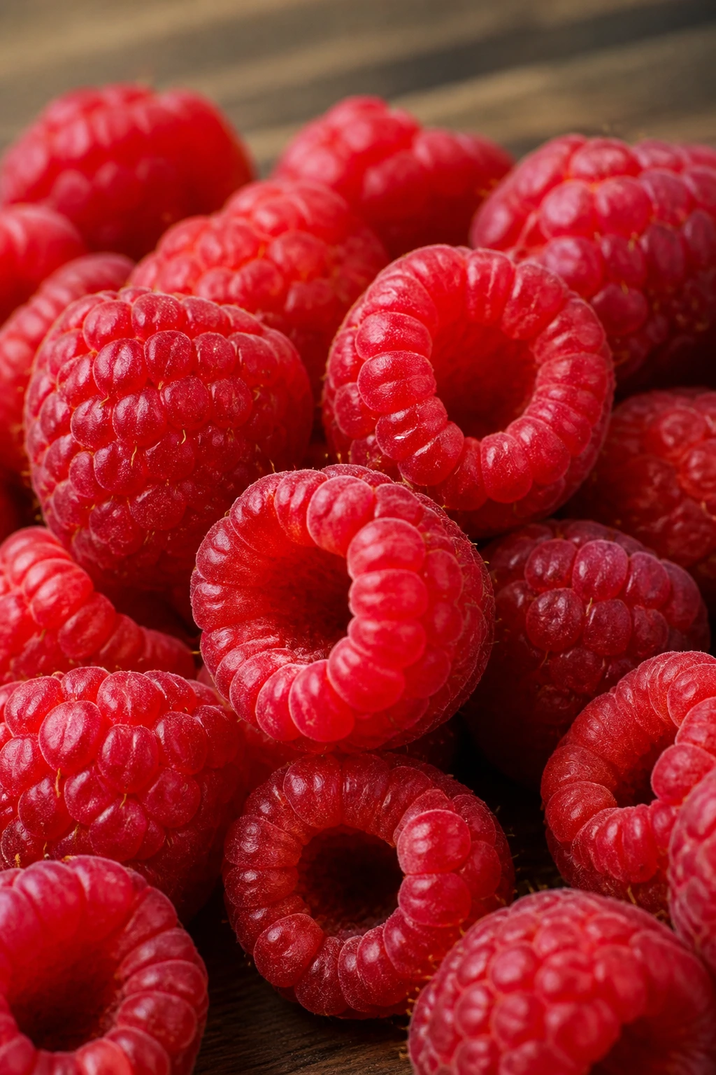Can Guinea Pigs Eat Raspberries? All You Need To Know 4 Close-up of raspberries prepared for guinea pig feeding on a wooden table