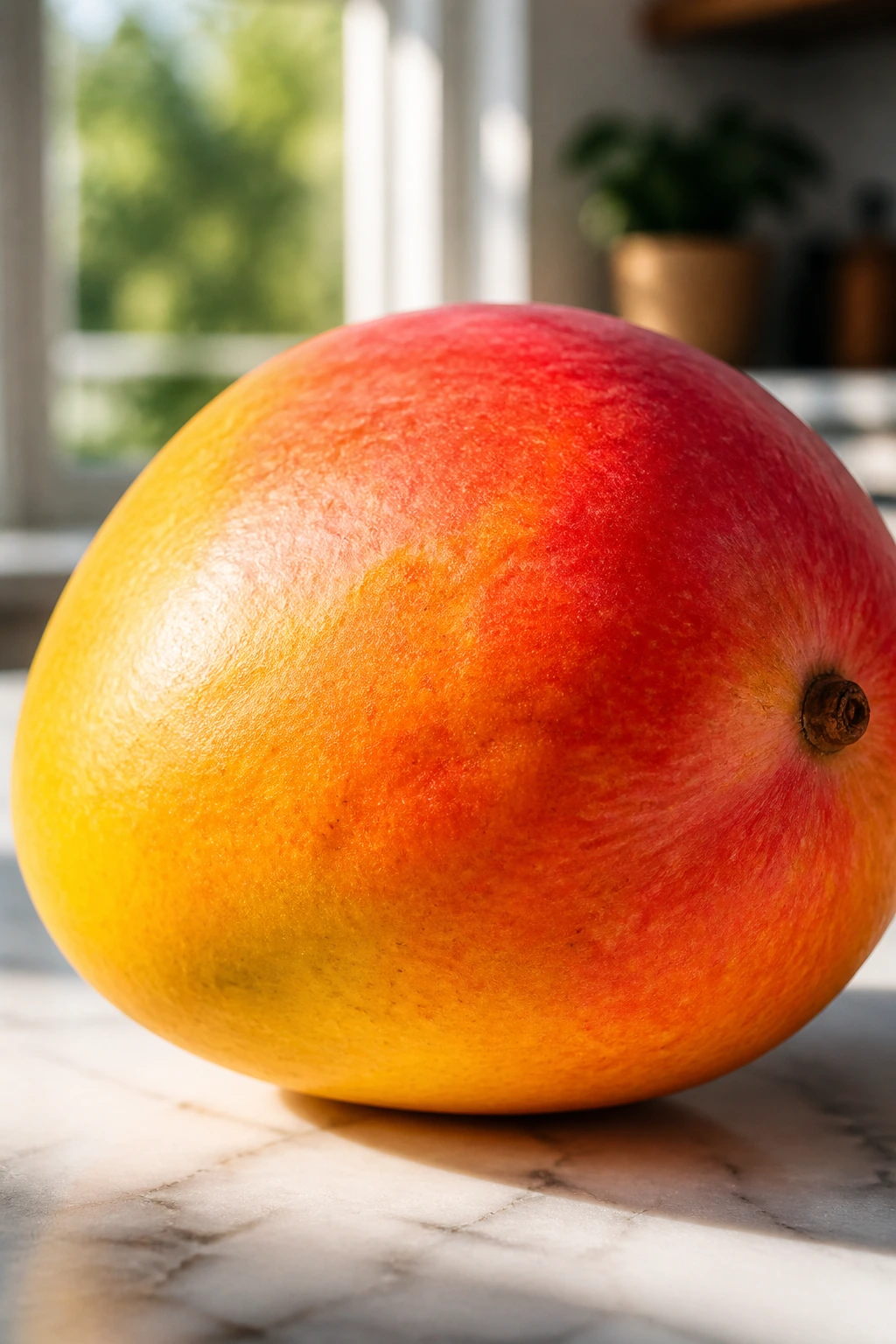 From Unripe to Ripe: How Long Do Mangoes Last? 6 Close-up of a ripe mango with vibrant color
