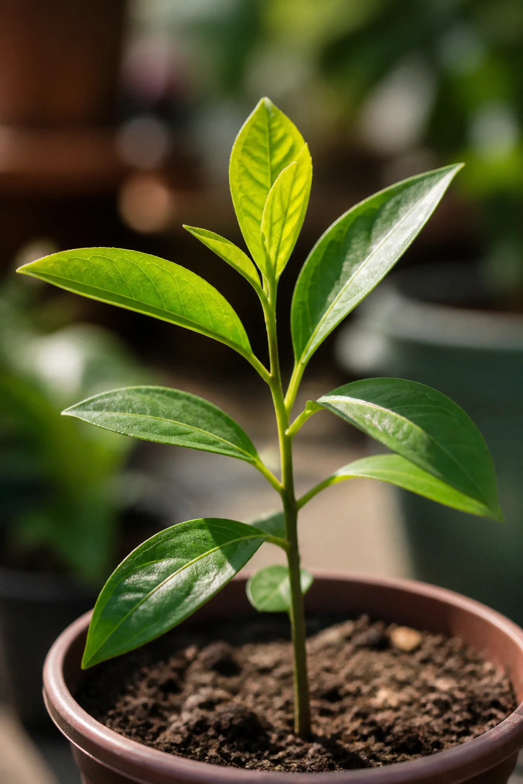 Rollinia Fruit: Nutrition Value, Health Benefits, And More 3 Young Rollinia seedling sprouting in pot