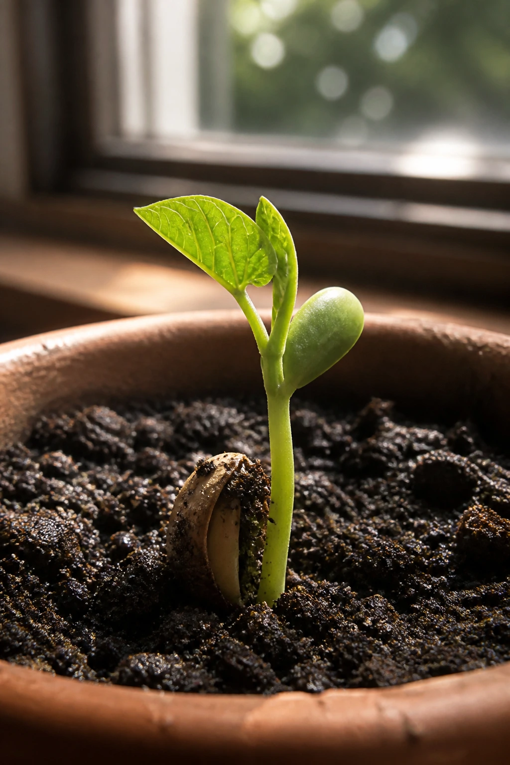 How to Grow Santol from Seeds (Complete Guide) 4 Sprouting Santol seedling in pot