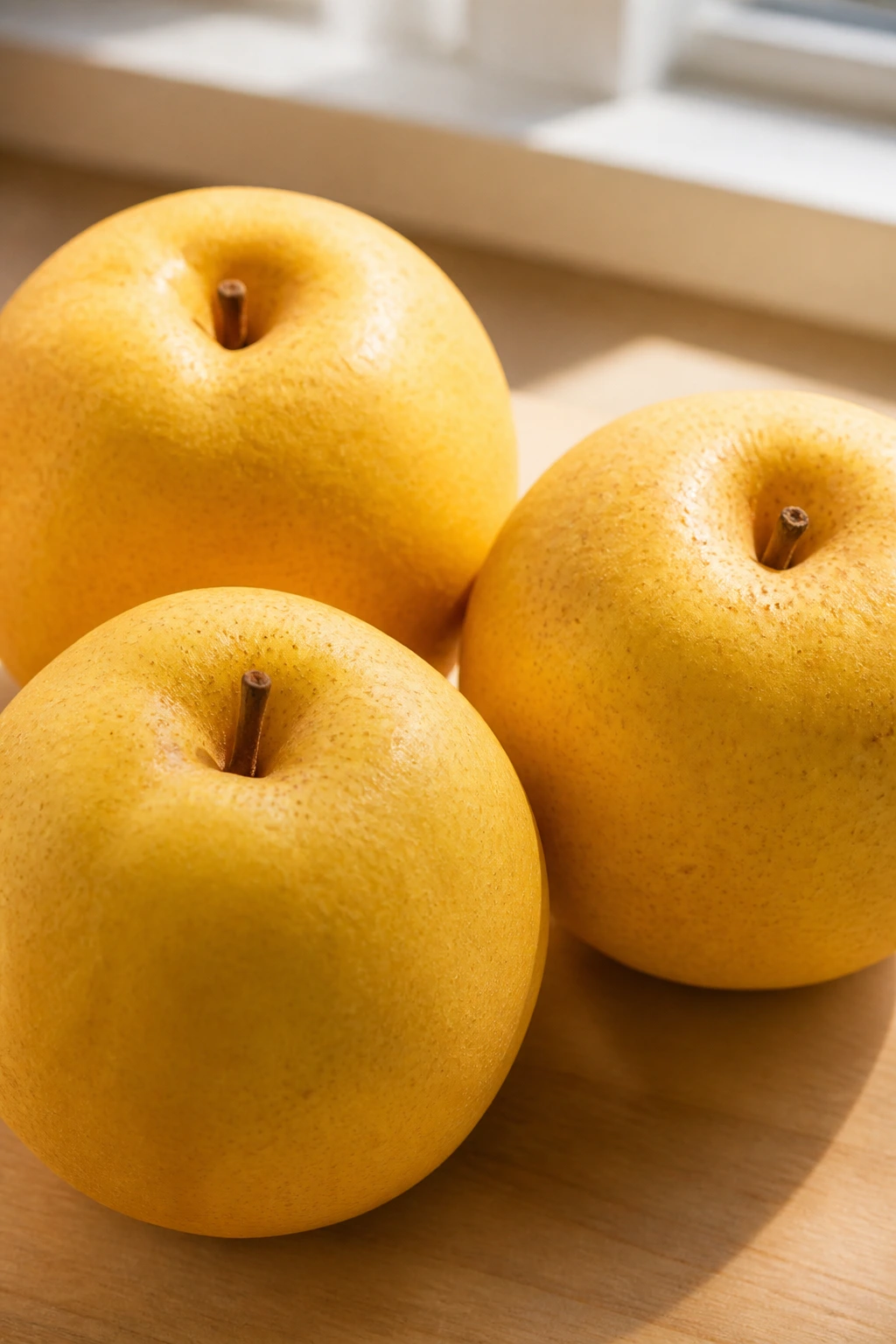 Shinko Pears: All You Need to Know About This Fruit 2 Group of Shinko Pears showing vibrant skins and natural shine