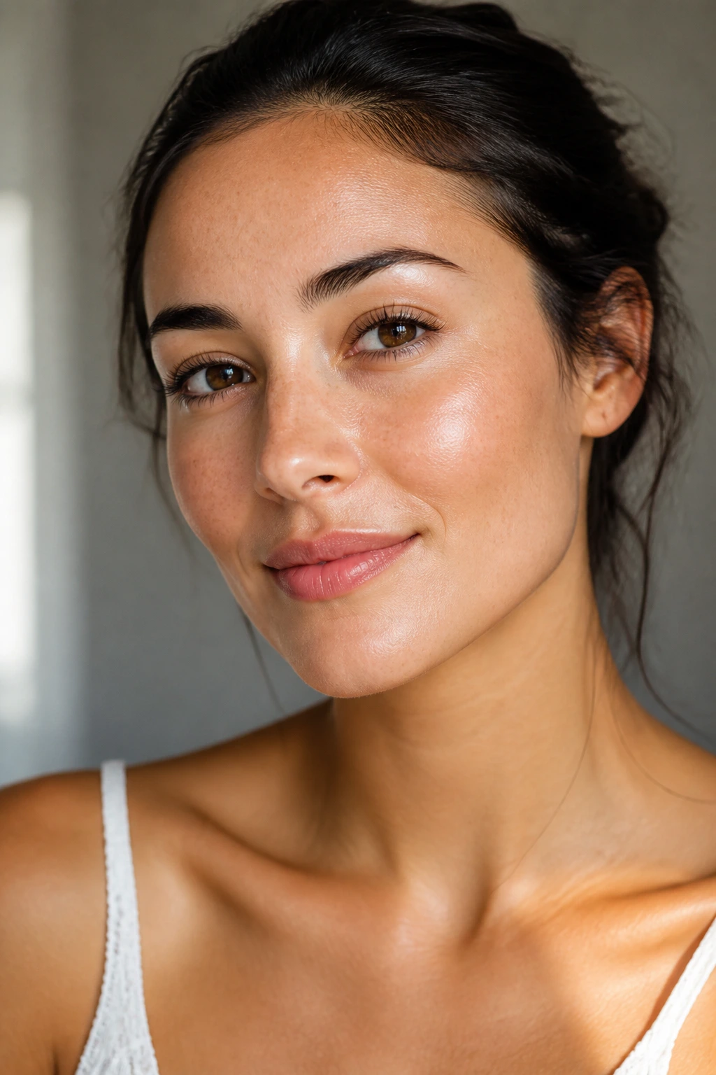 10 Surprising Health Benefits Of Black Cherries 10 Close-up portrait of a woman with glowing skin