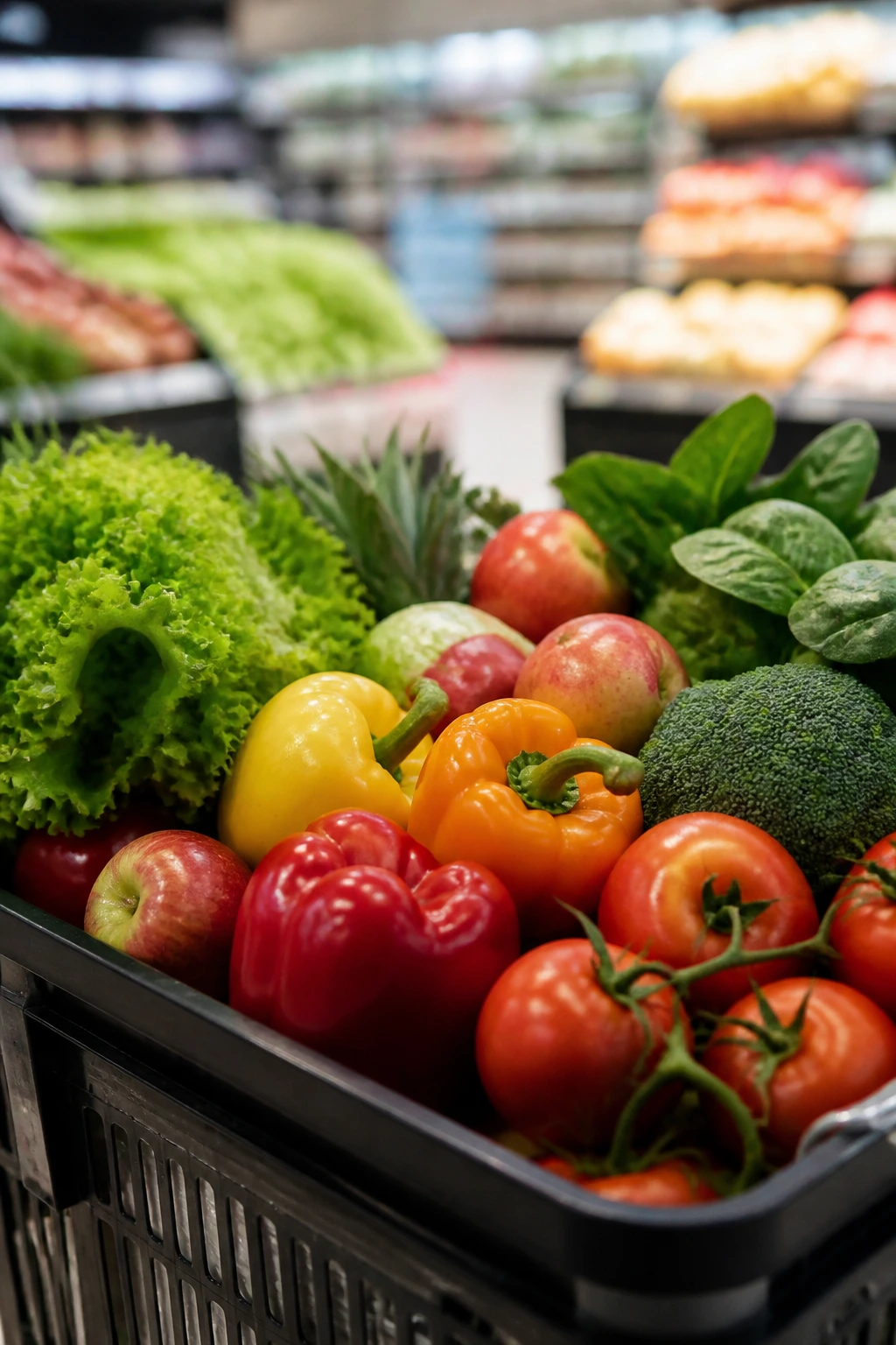 Vital Nutrients: Why Are Fruits And Vegetables Important? 13 Market basket filled with fresh produce for smart shopping