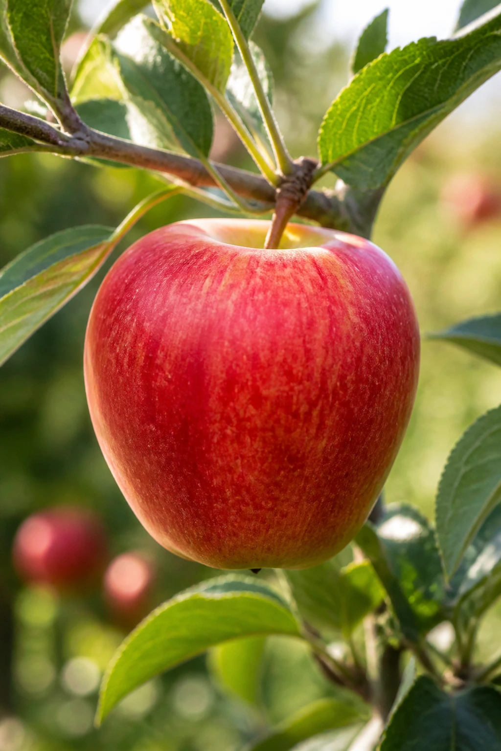Smitten Apple: Nutrition Facts, Health Benefits, And More 10 Smitten apple hanging on a tree branch in an orchard.