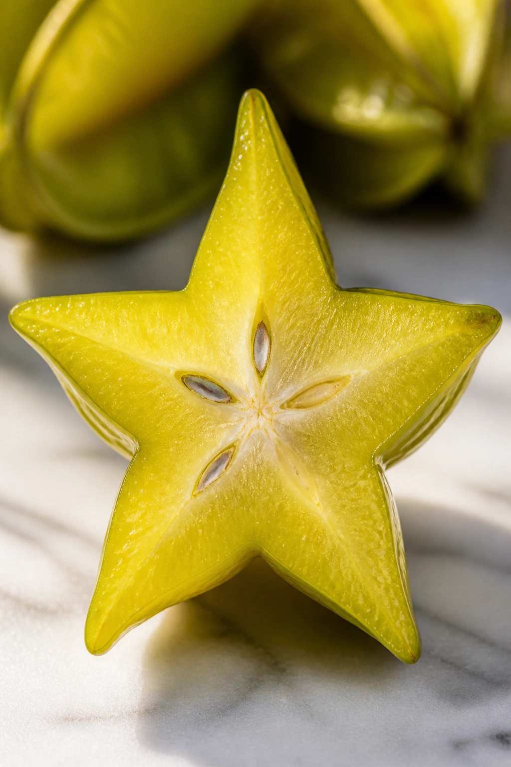 Fruity Horoscopes: What Fruit Represents Your Zodiac Sign? 11 Cross-section of a starfruit showing a star shape on a light surface