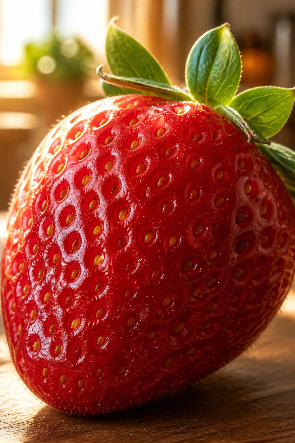 80+ Amazing Quotes About Fruit - For Fruit Lovers 6 Close-up of a ripe strawberry highlighting sweetness
