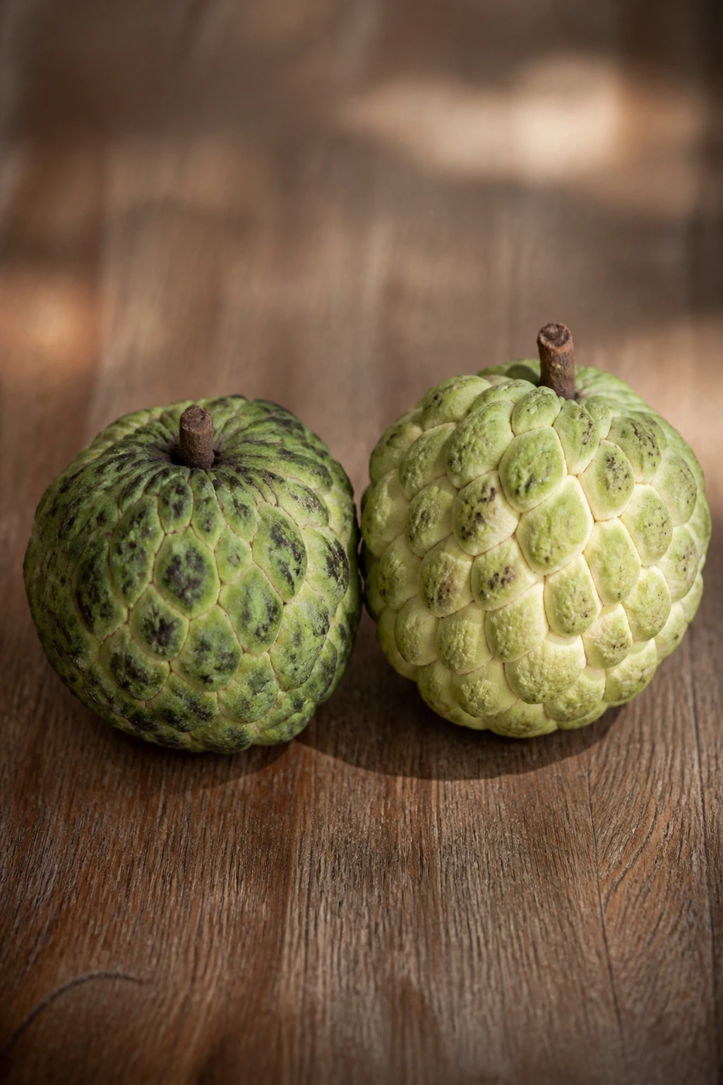 Sugar Apple Vs Custard Apple: Understanding The Difference 5 Sugar Apple and Custard Apple on a wooden surface