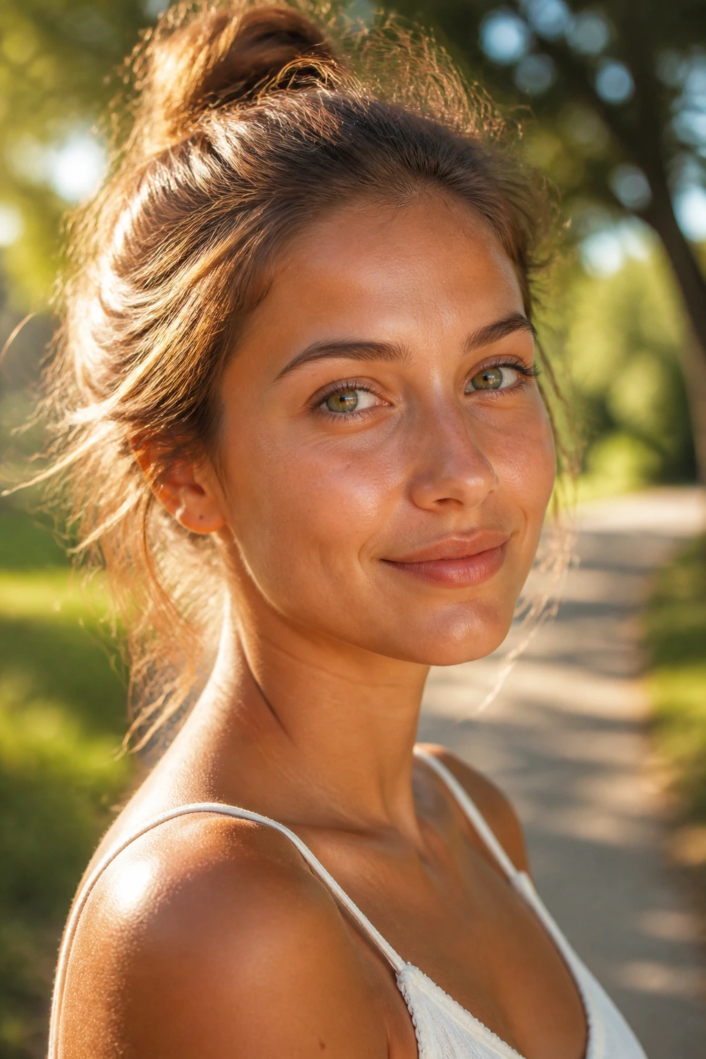 12 Surprising Benefits Of Eating Oranges For Skin And Hair 10 Close-up of a person with sun-kissed glow on skin and hair