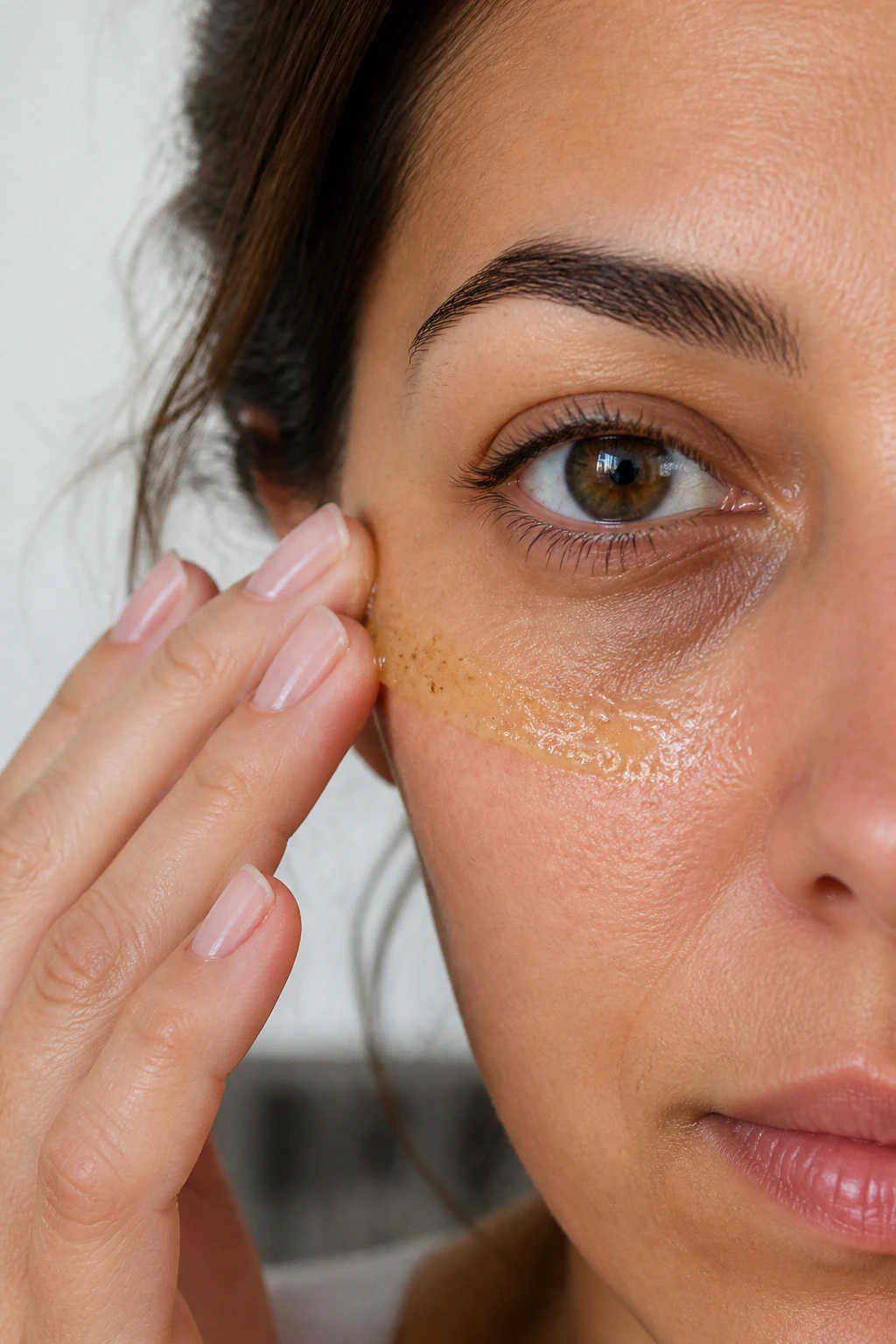 10 Incredible Beauty Benefits of Bananas and Their Peel 10 Under-eye area with banana-almond oil application