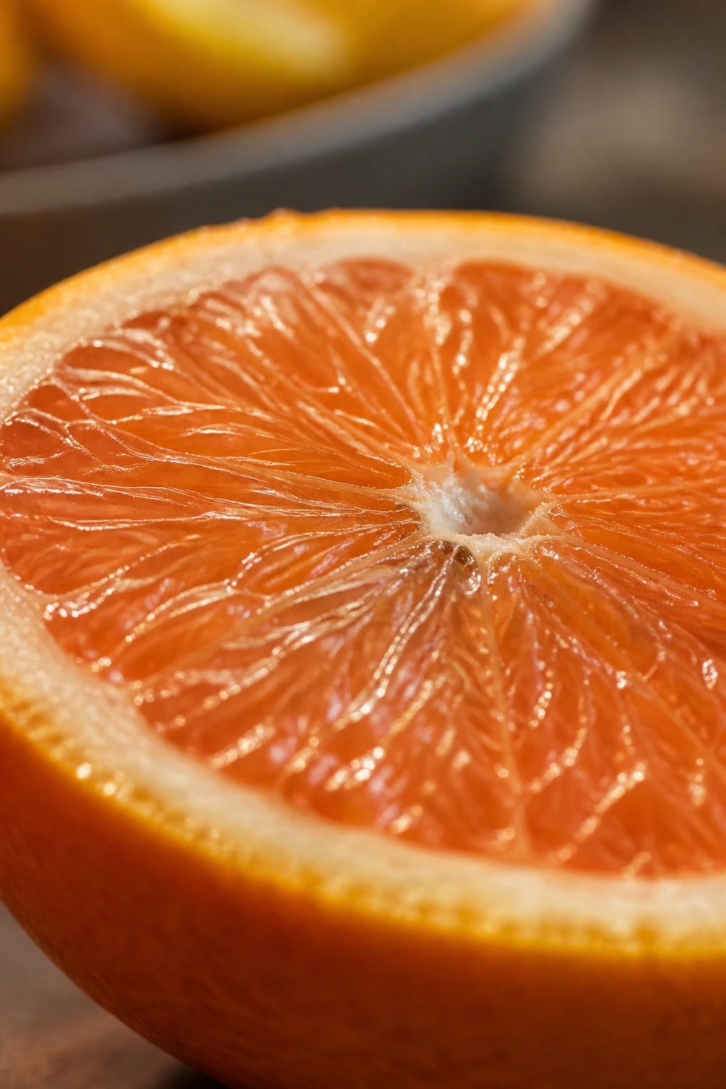 Does Blending Fruit Destroy Nutrients? Find Out Now! 11 Macro close-up of citrus slice showing juicy segments