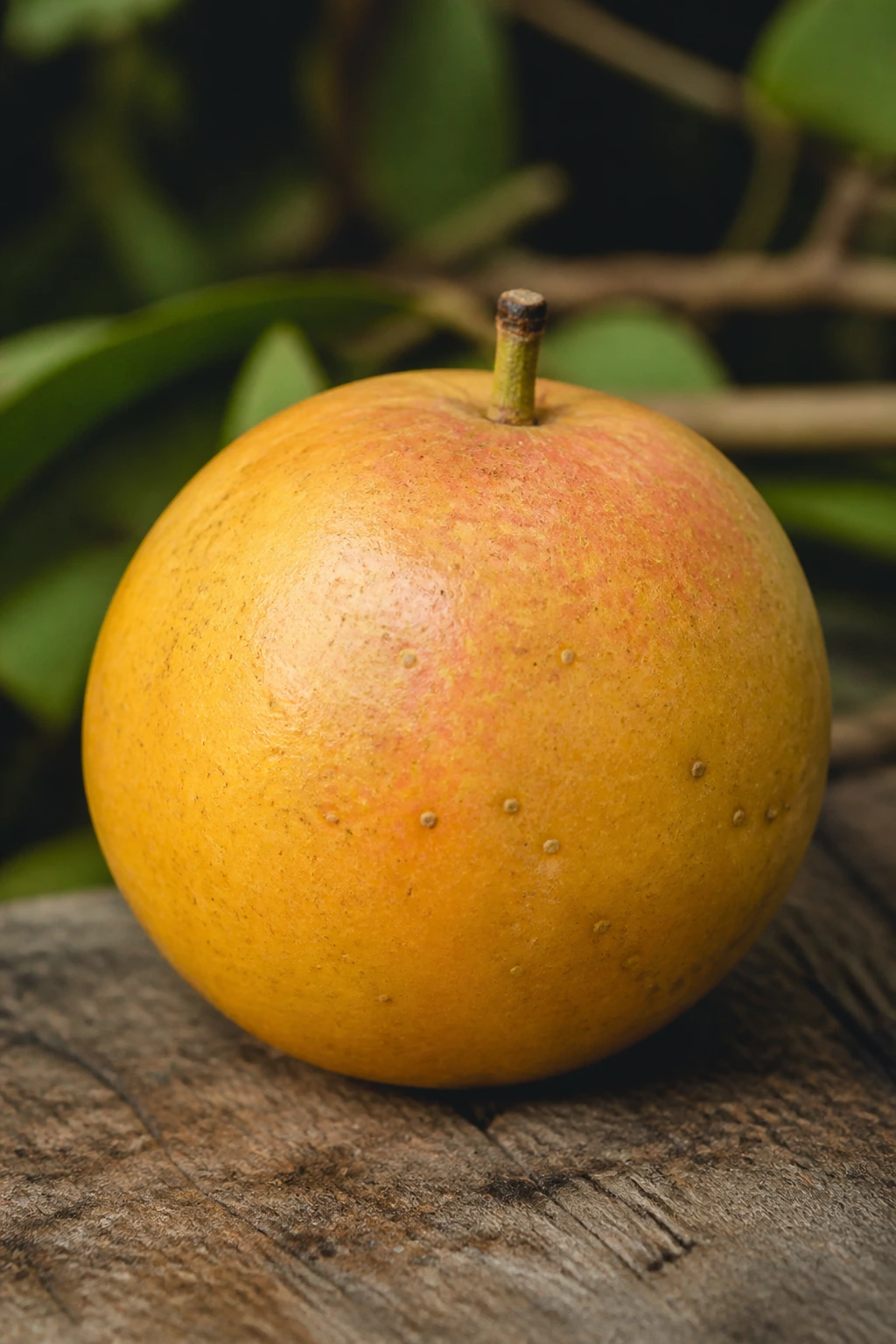 Whole wampee fruit on rustic surface ready to eat