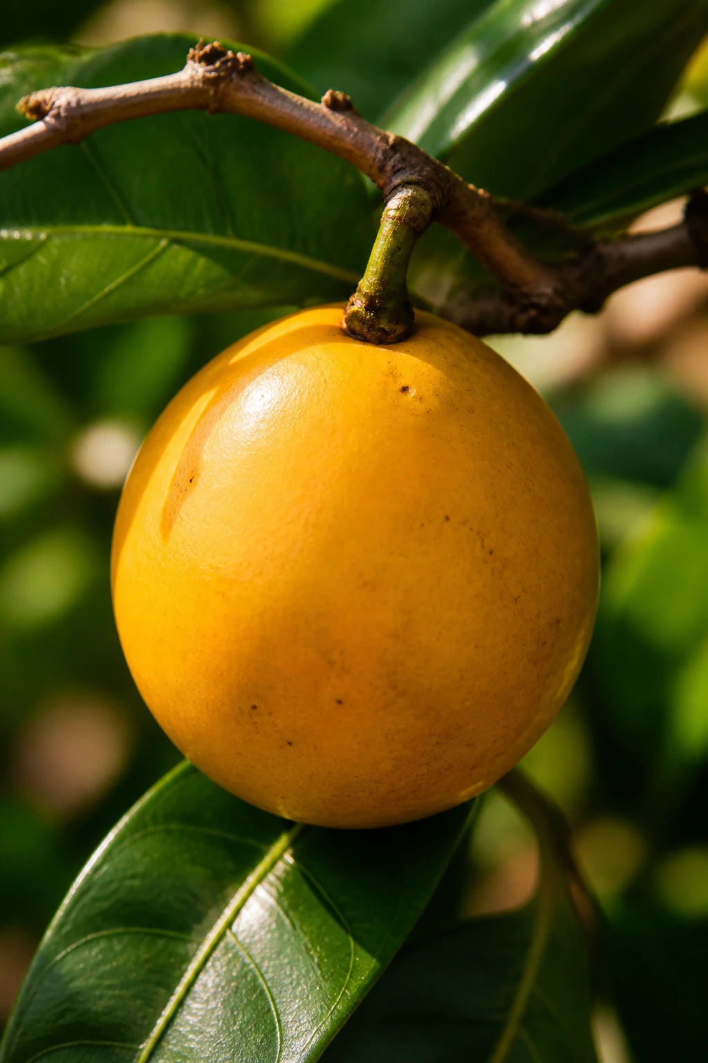 Wampee Fruit: Nutrition Facts, Health Benefits, And More 2 Wampee fruit on leafy branch in sunlit garden