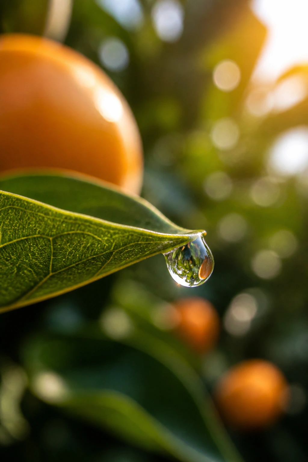 Are Persimmons Good For You? Here Are Its' Many Benefits 9 Macro image of a water droplet on a leaf edge