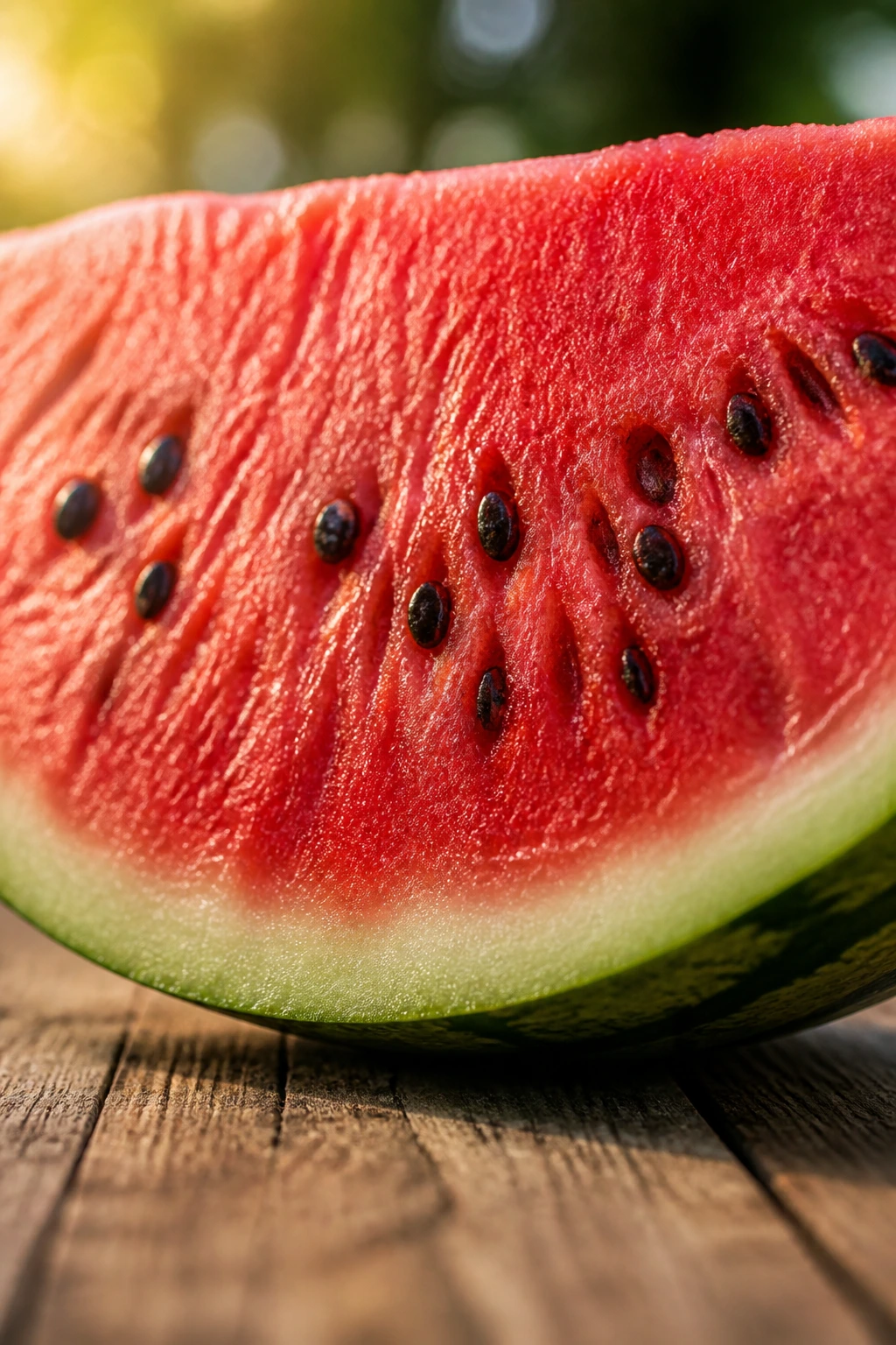 Fruity Horoscopes: What Fruit Represents Your Zodiac Sign? 12 Close-up of a watermelon wedge on a wooden table with bright red flesh