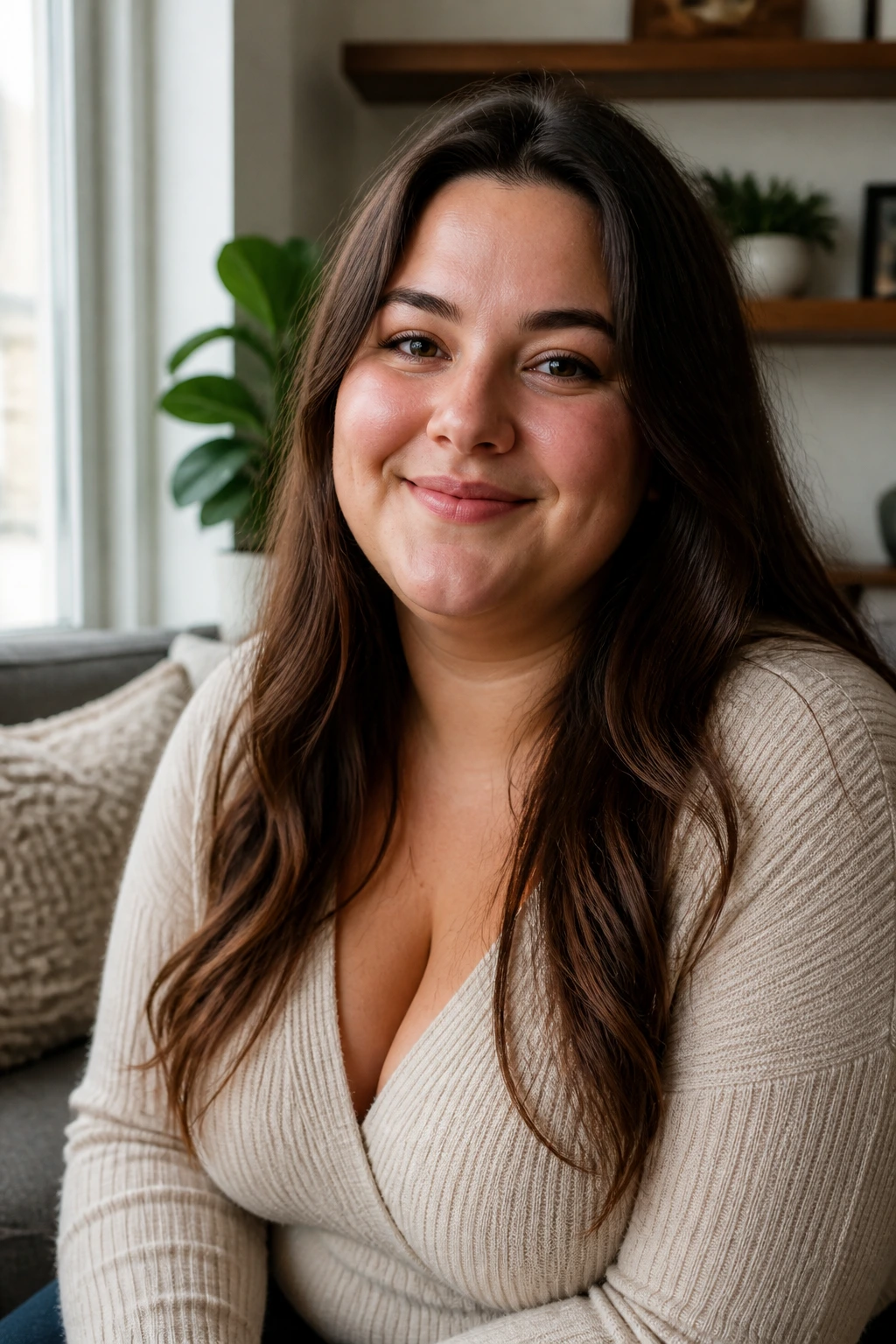 Grapes For Weight Gain: Here's All You Need To Know 1 Close-up portrait of a healthy-weight adult in a cozy living room
