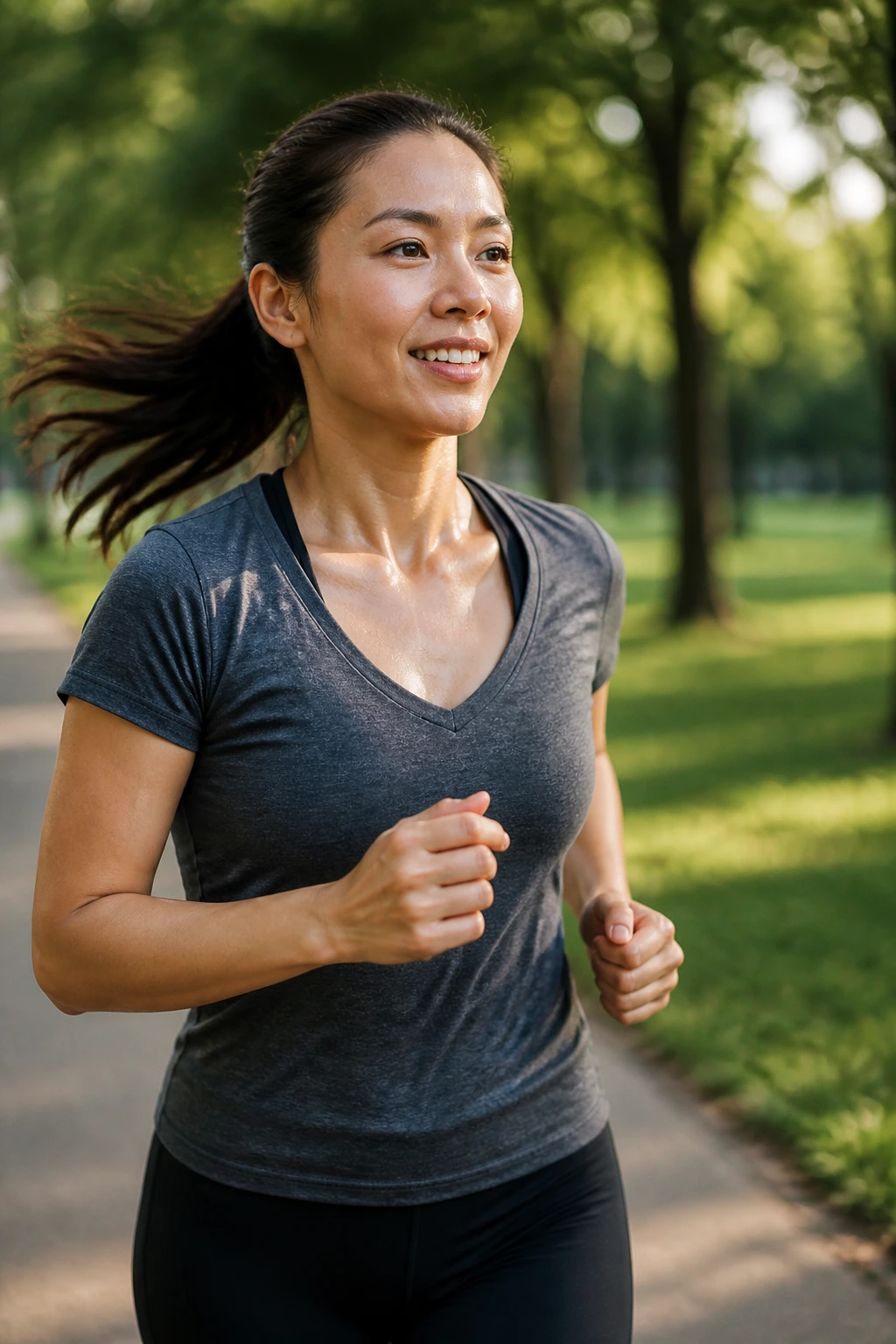 Is Eating Fruits At Night Good For Weight Loss? Find Out Now 10 Real person jogging in a park during daylight