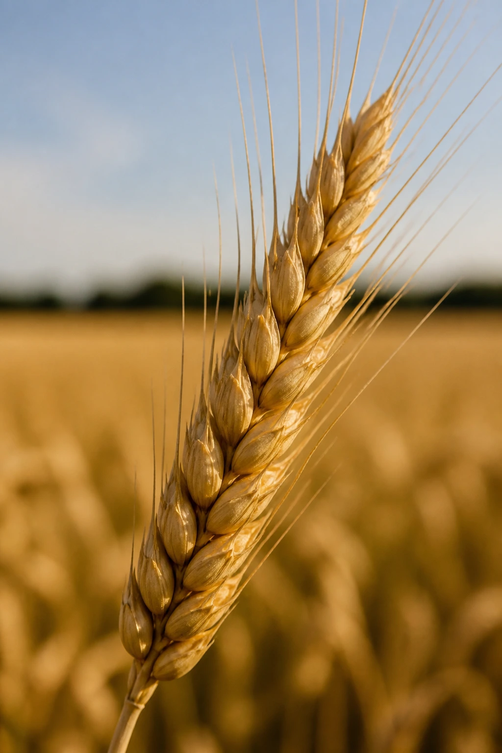 Red Wheat vs White Wheat: Understanding the Differences 3 Close-up of a wheat head in a sunlit field