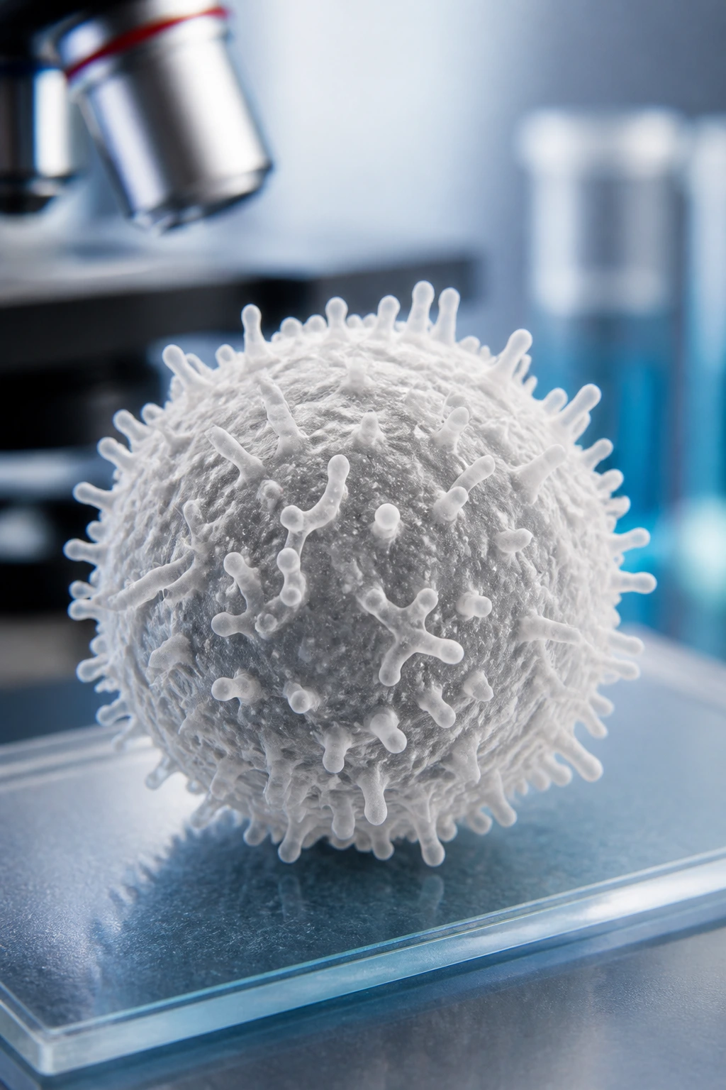 12 Surprising Health Benefits of Garden Egg Fruit 9 Macro view of a white blood cell under a microscope