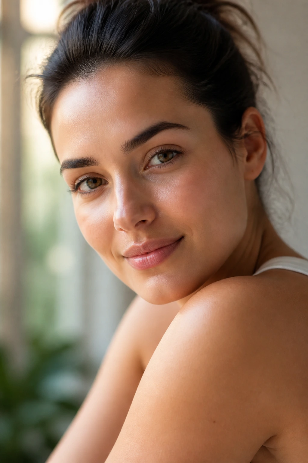 10 Surprising Benefits Of Eating Salad For Skin Health 9 Close-up portrait of a person with youthful glow and calm expression