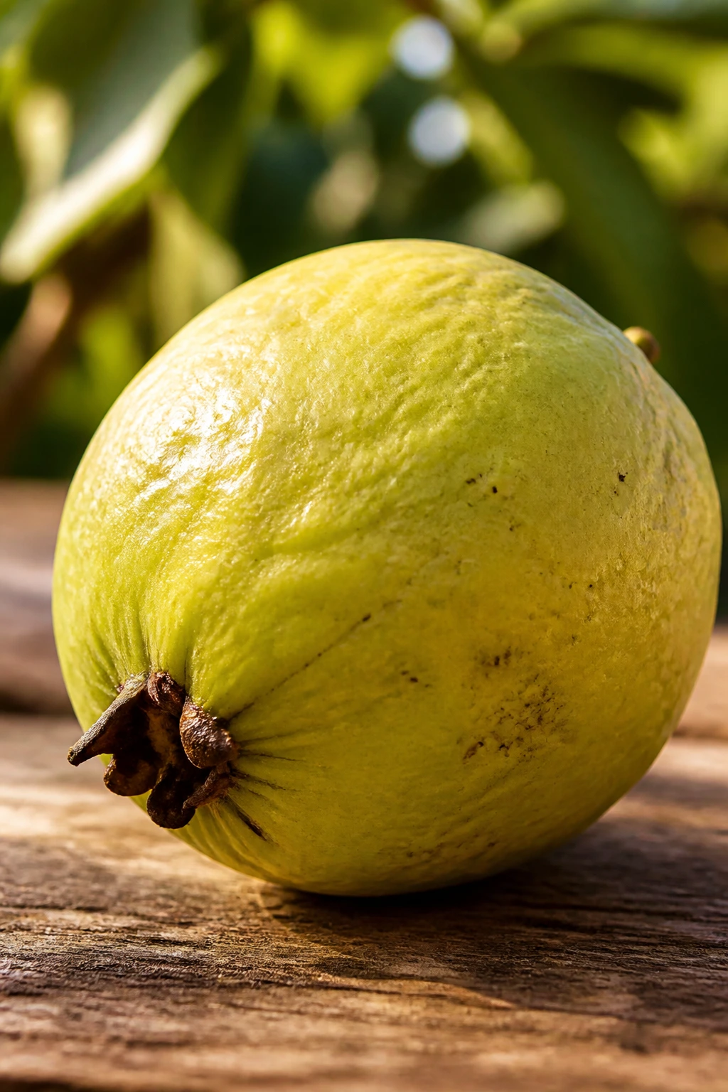 Is Guava A Tropical Fruit? All You Need To Know 1 Close-up of a ripe guava in warm tropical light, highlighting texture and color