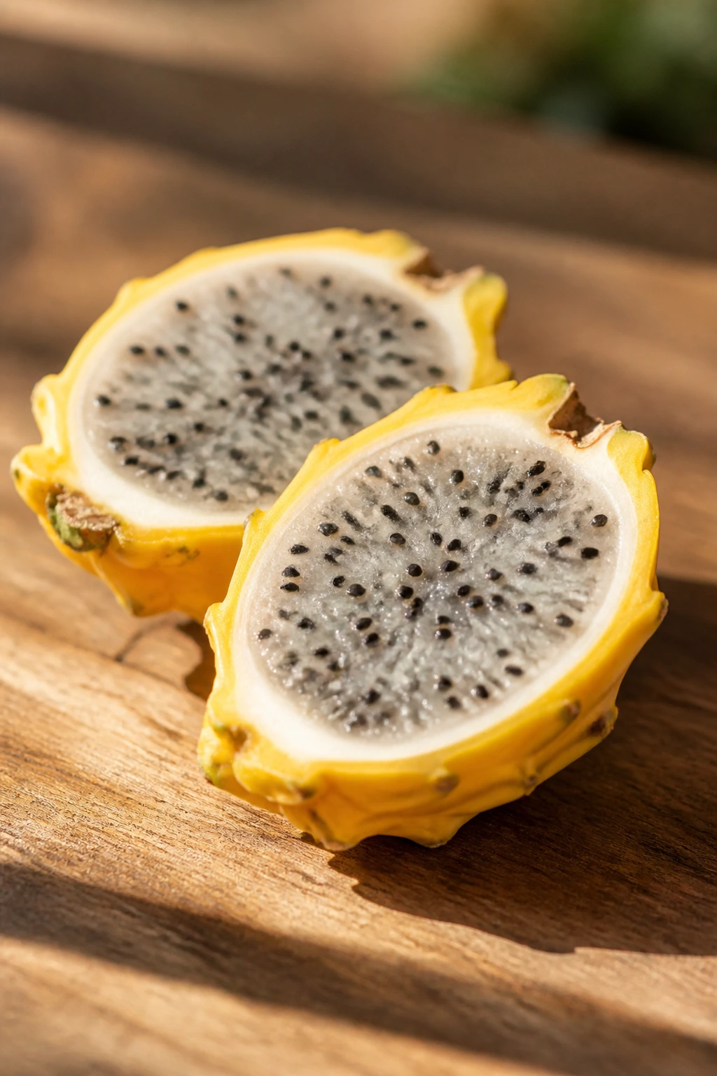 Is Yellow Dragon Fruit Good For Diabetes? Benefits & More 6 Halved Yellow Dragon Fruit ready to eat